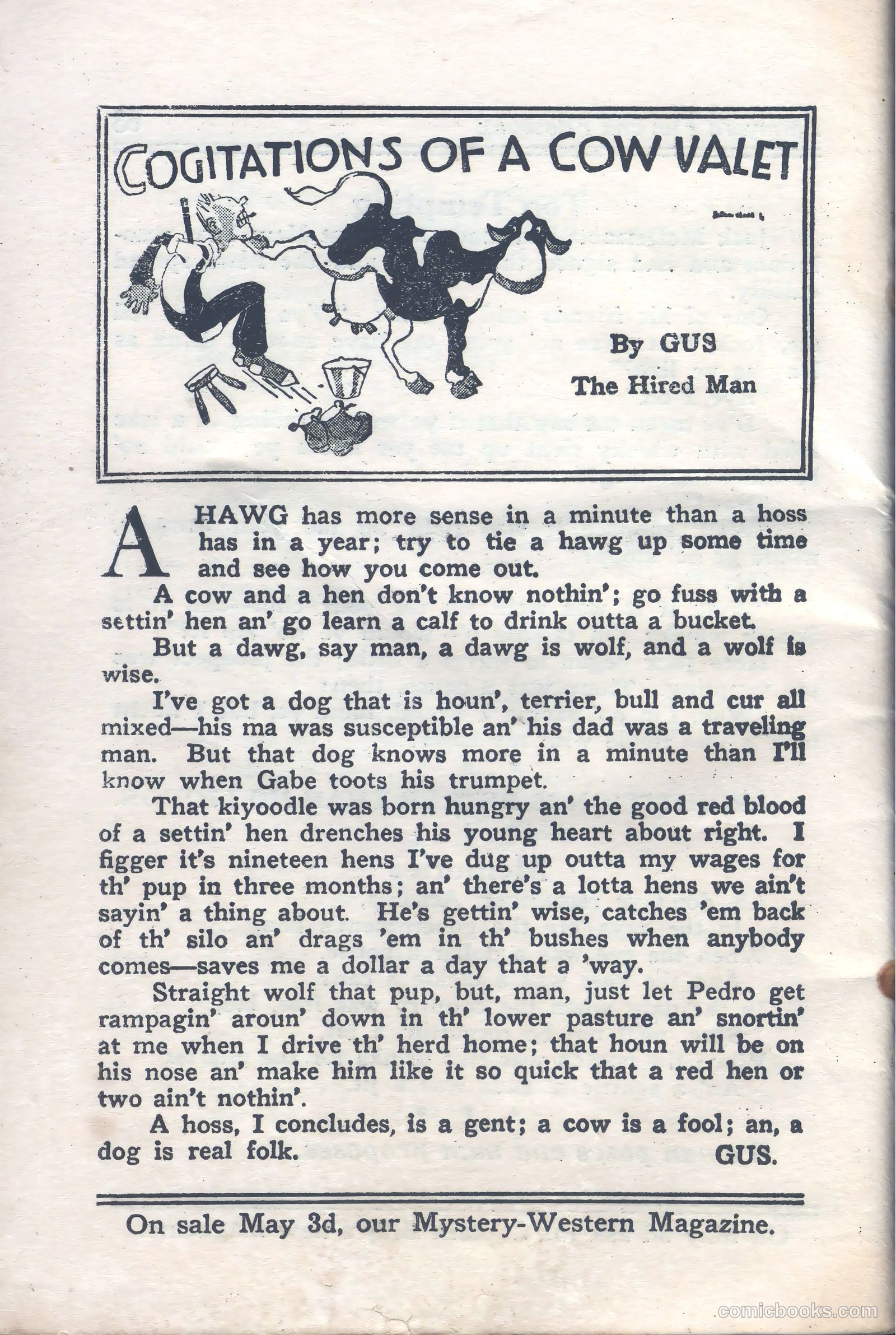 Captain Billy's Whiz Bang #59 — page 66 of 68