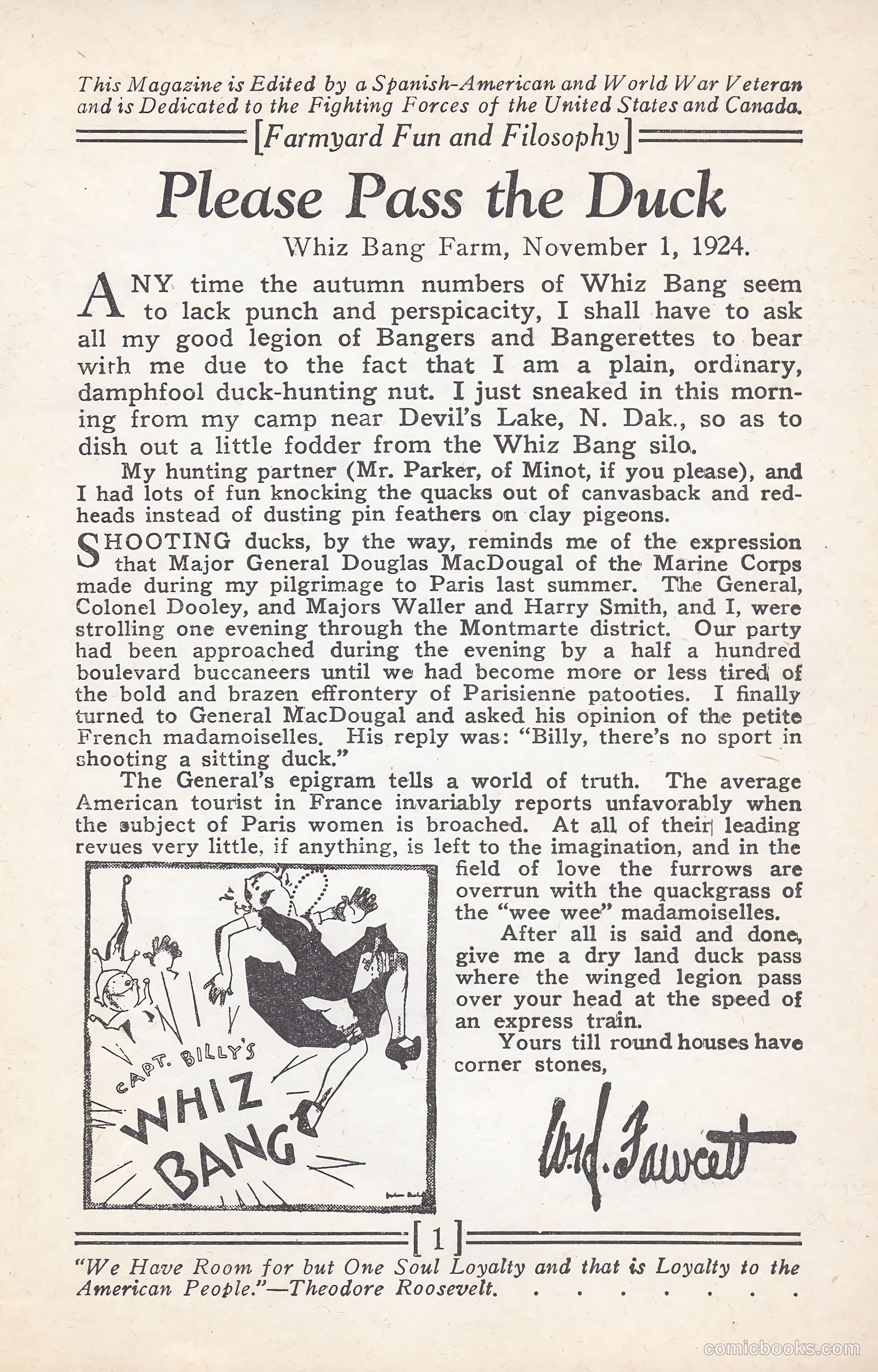 Captain Billy's Whiz Bang #67 — page 3 of 71