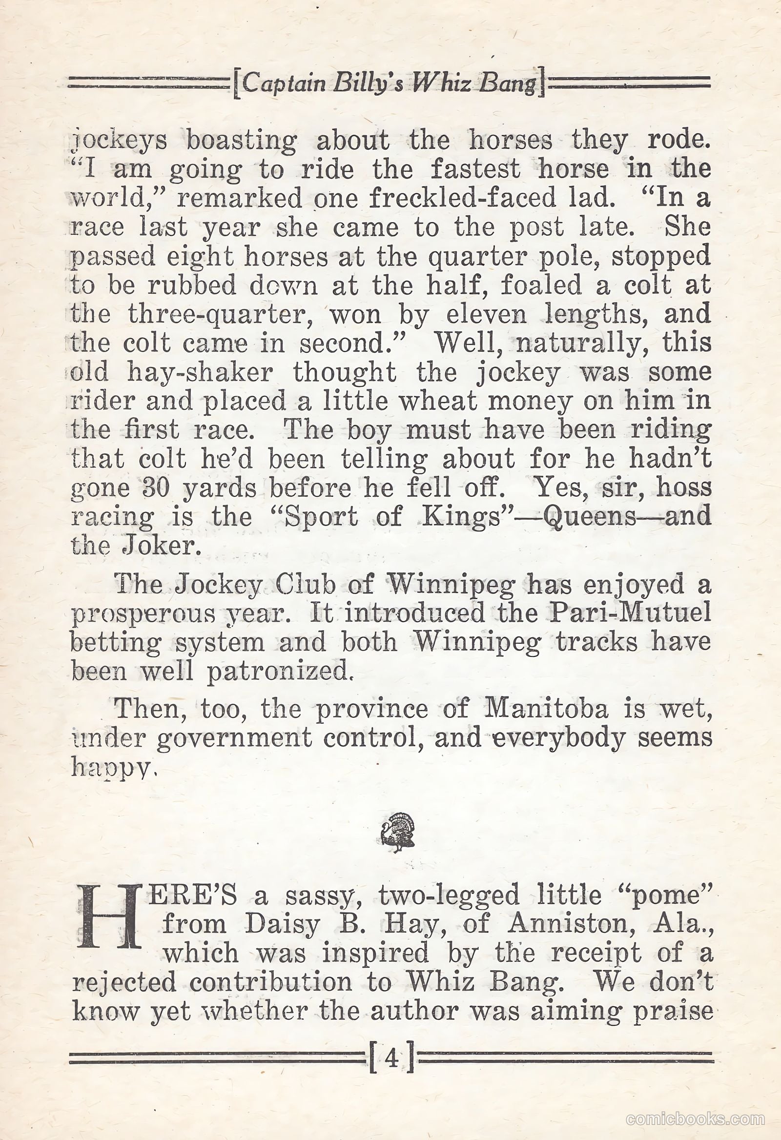 Captain Billy's Whiz Bang #67 — page 6 of 71