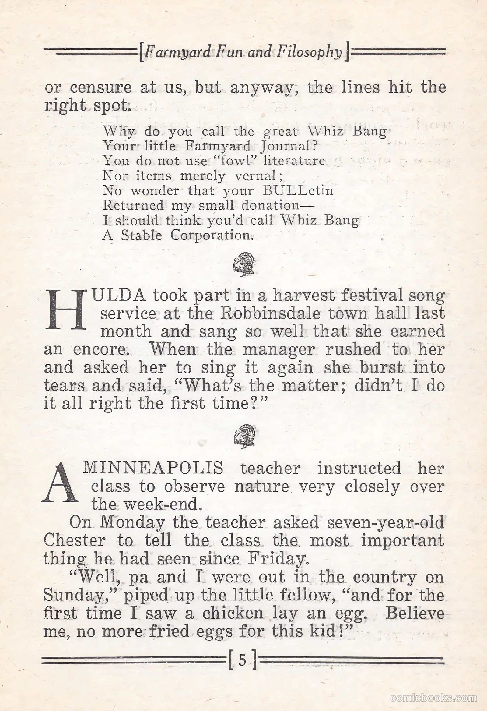 Captain Billy's Whiz Bang #67 — page 7 of 71