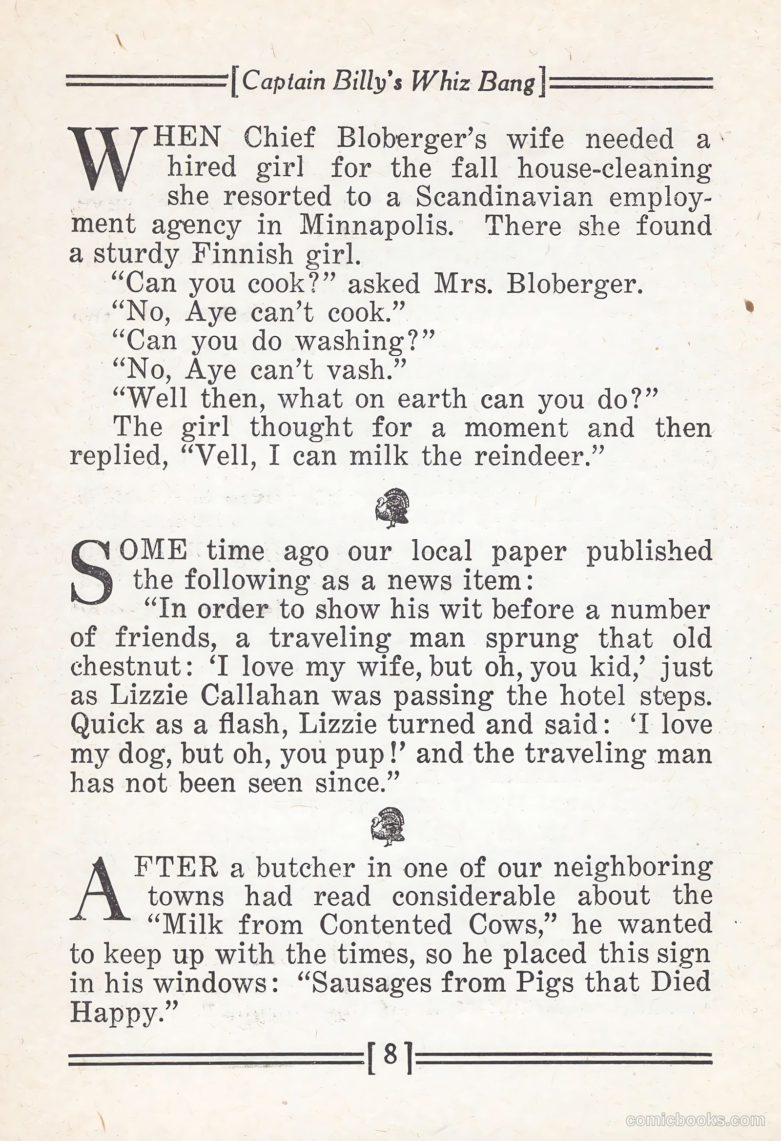 Captain Billy's Whiz Bang #67 — page 10 of 71