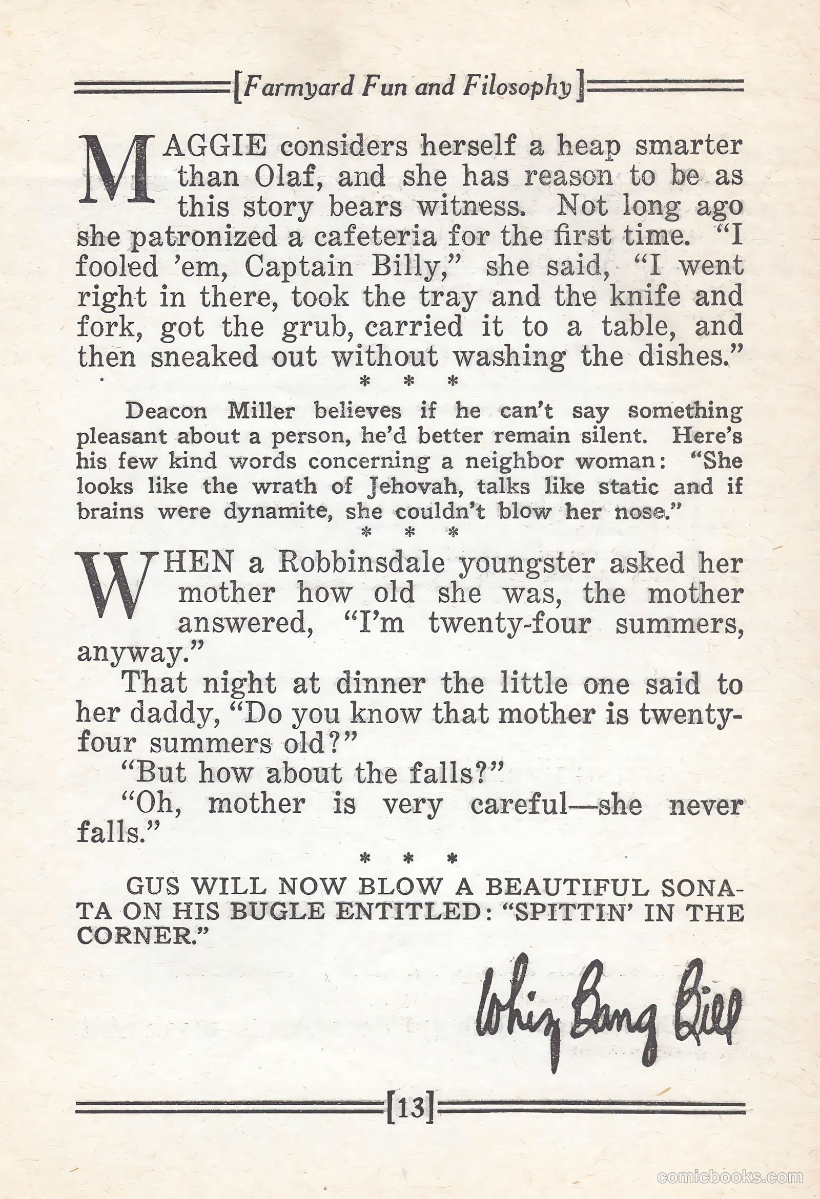 Captain Billy's Whiz Bang #67 — page 15 of 71