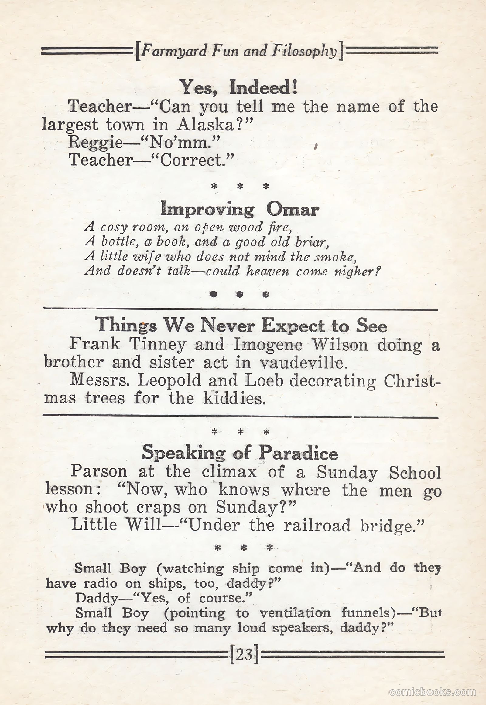 Captain Billy's Whiz Bang #67 — page 25 of 71