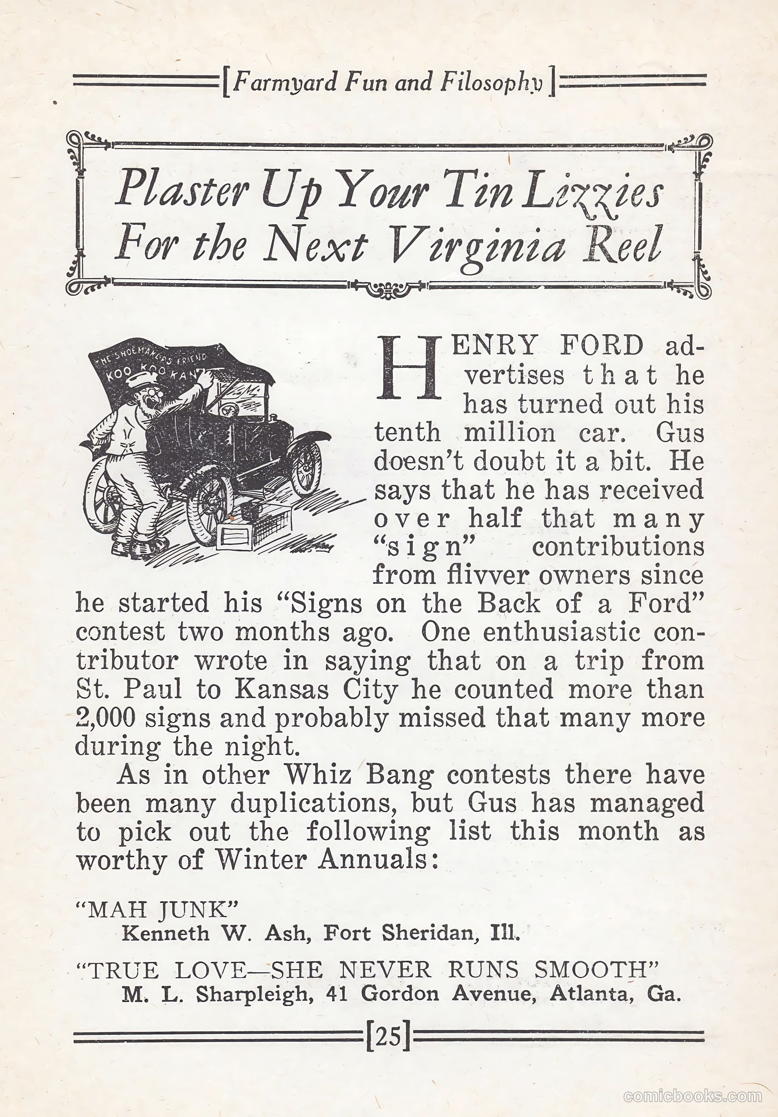 Captain Billy's Whiz Bang #67 — page 27 of 71