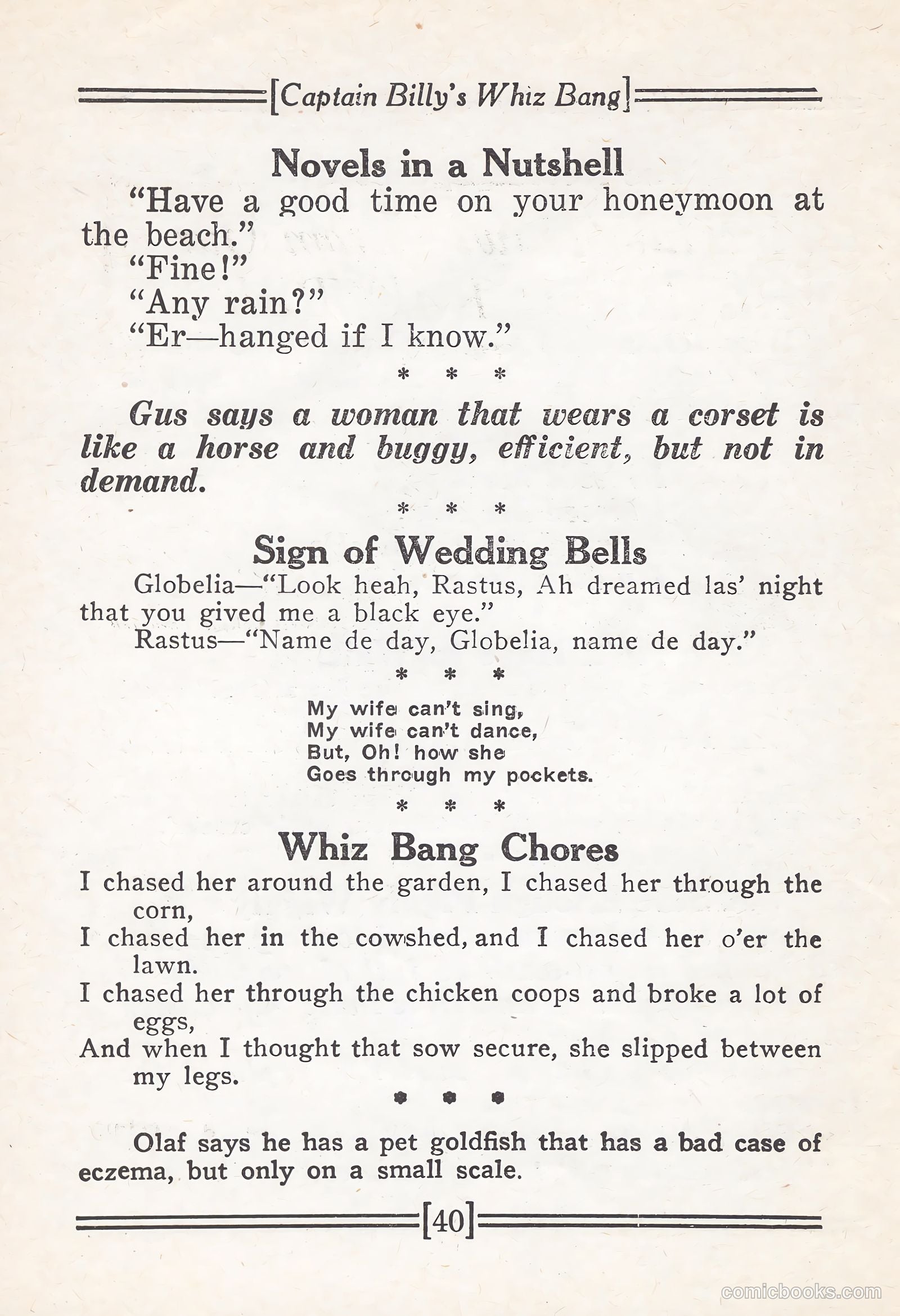 Captain Billy's Whiz Bang #67 — page 45 of 71