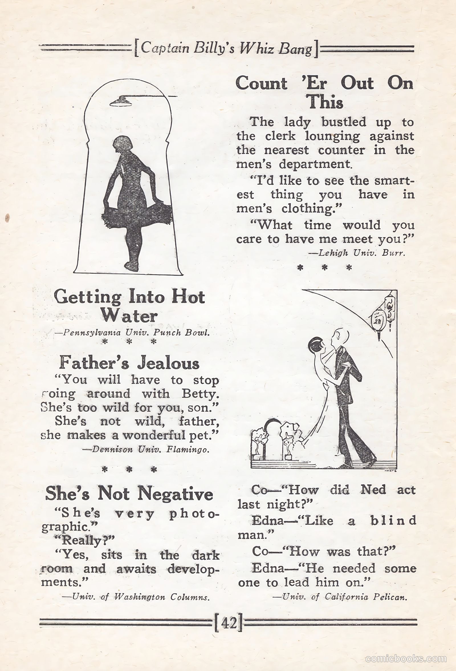 Captain Billy's Whiz Bang #67 — page 47 of 71
