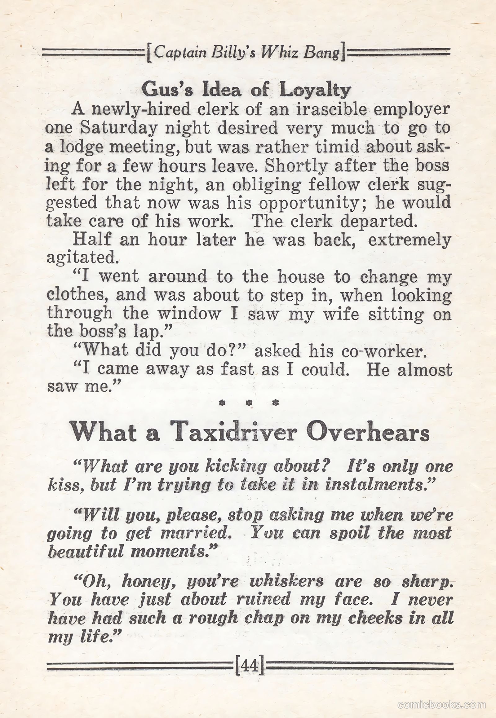 Captain Billy's Whiz Bang #67 — page 49 of 71