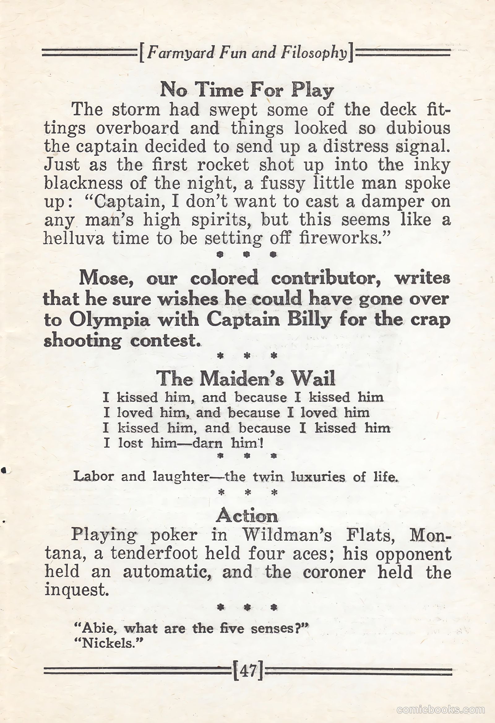 Captain Billy's Whiz Bang #67 — page 52 of 71