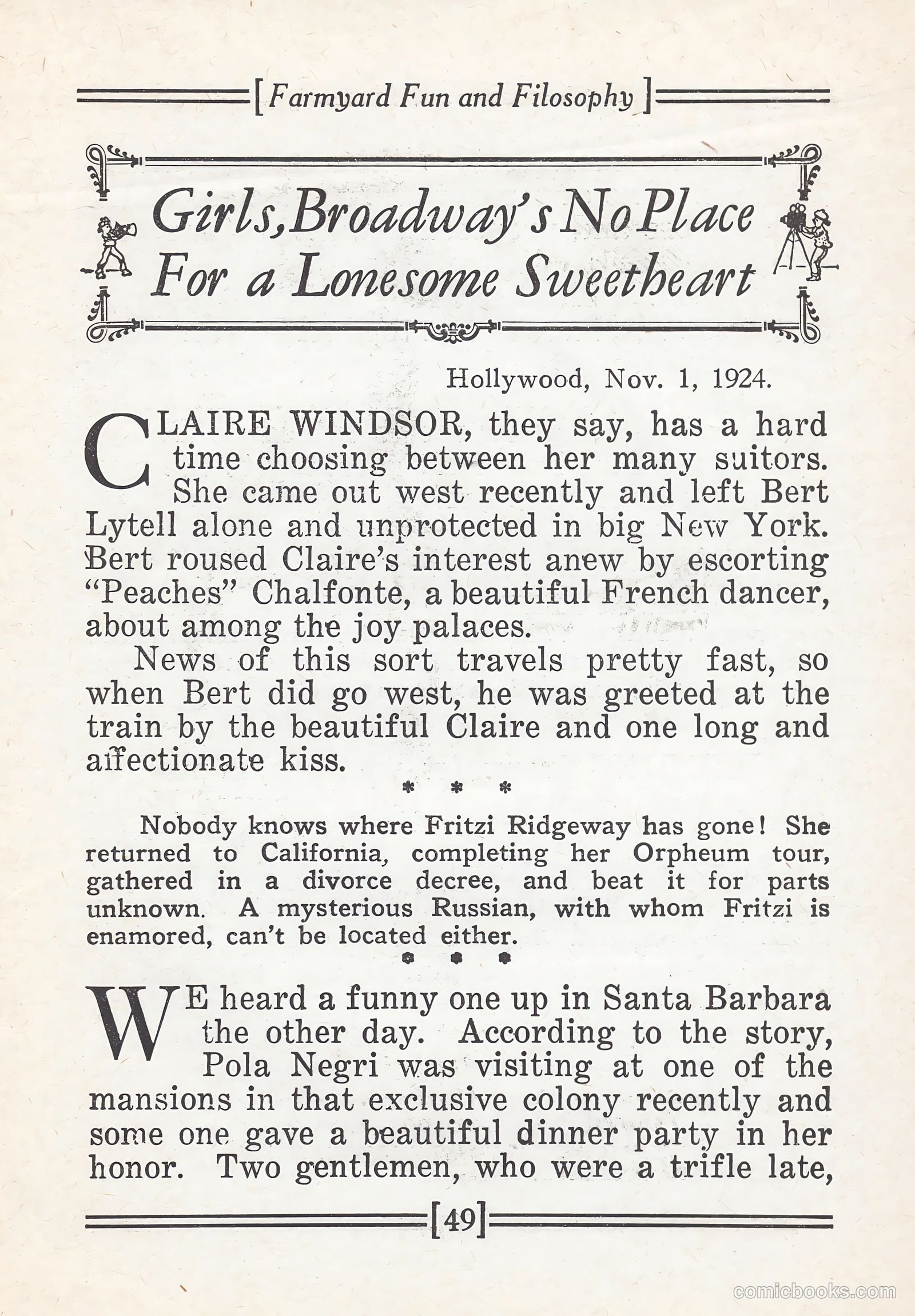 Captain Billy's Whiz Bang #67 — page 54 of 71