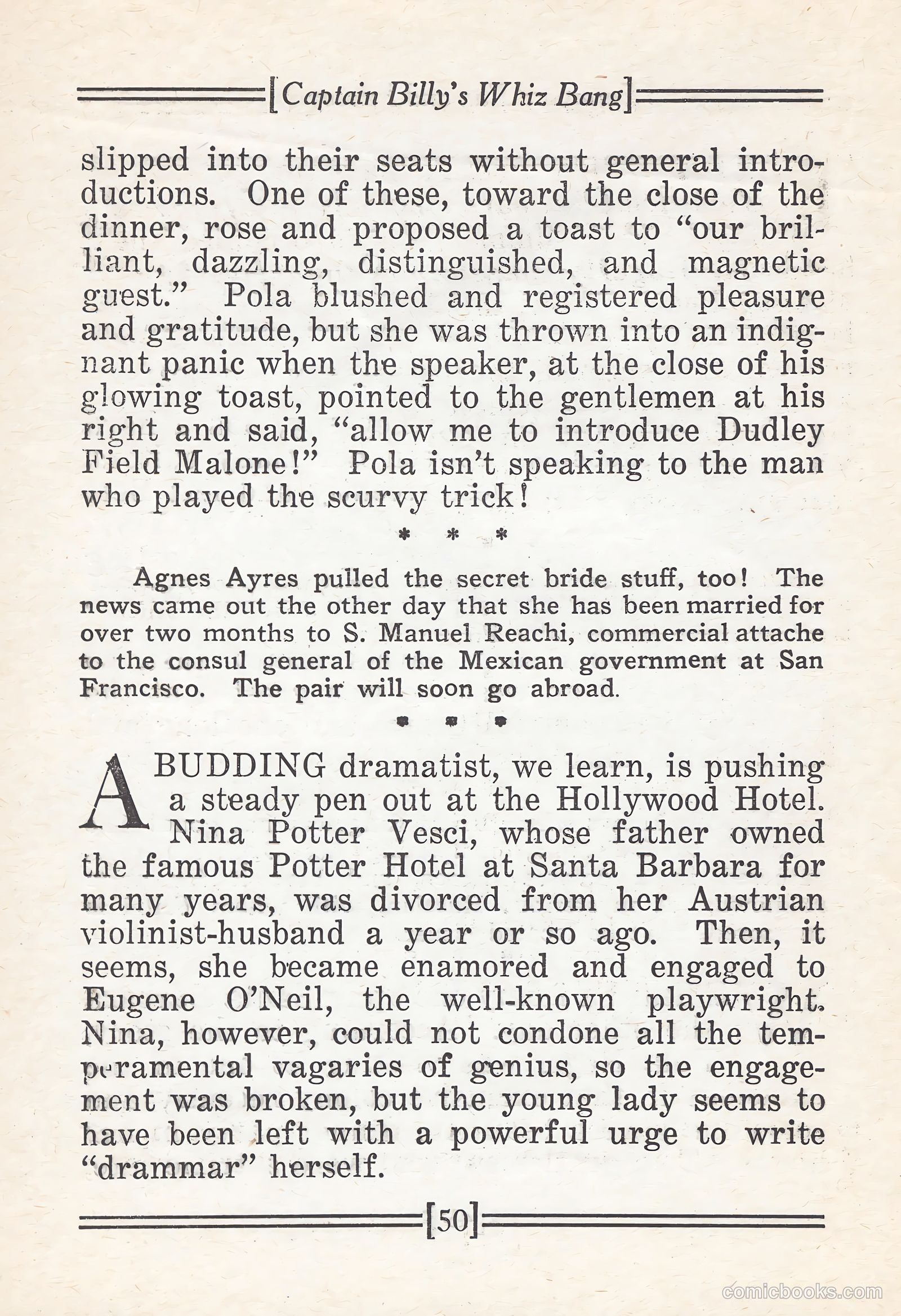Captain Billy's Whiz Bang #67 — page 55 of 71