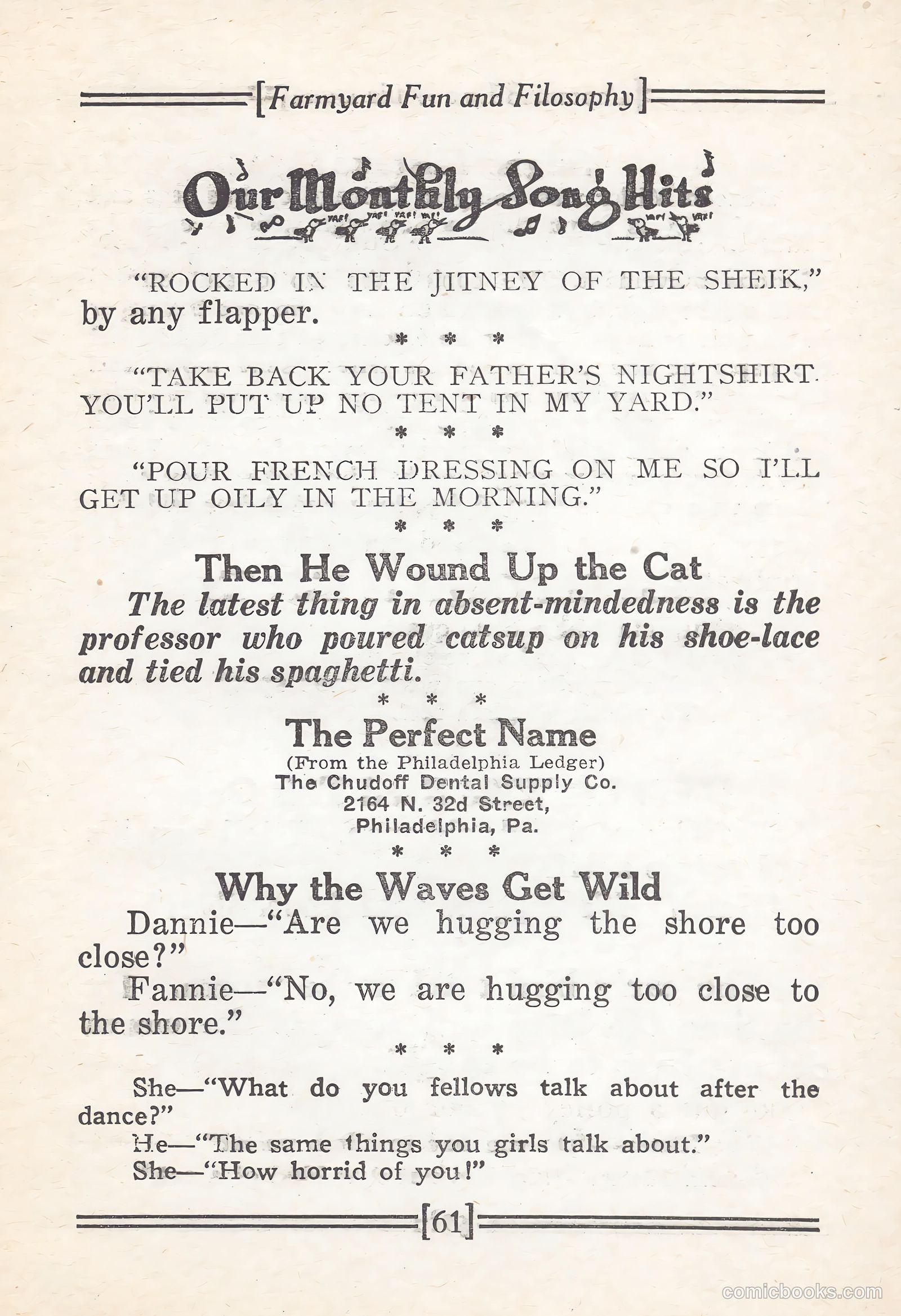Captain Billy's Whiz Bang #67 — page 66 of 71