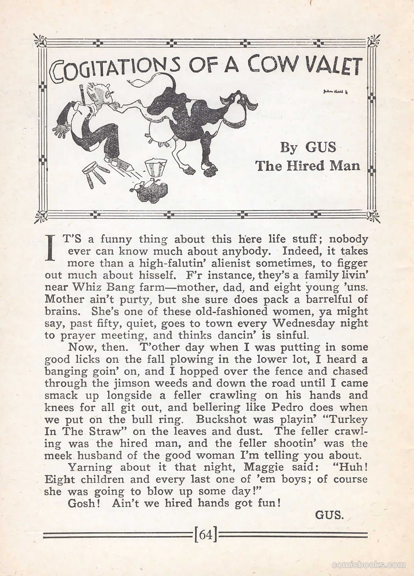 Captain Billy's Whiz Bang #67 — page 69 of 71