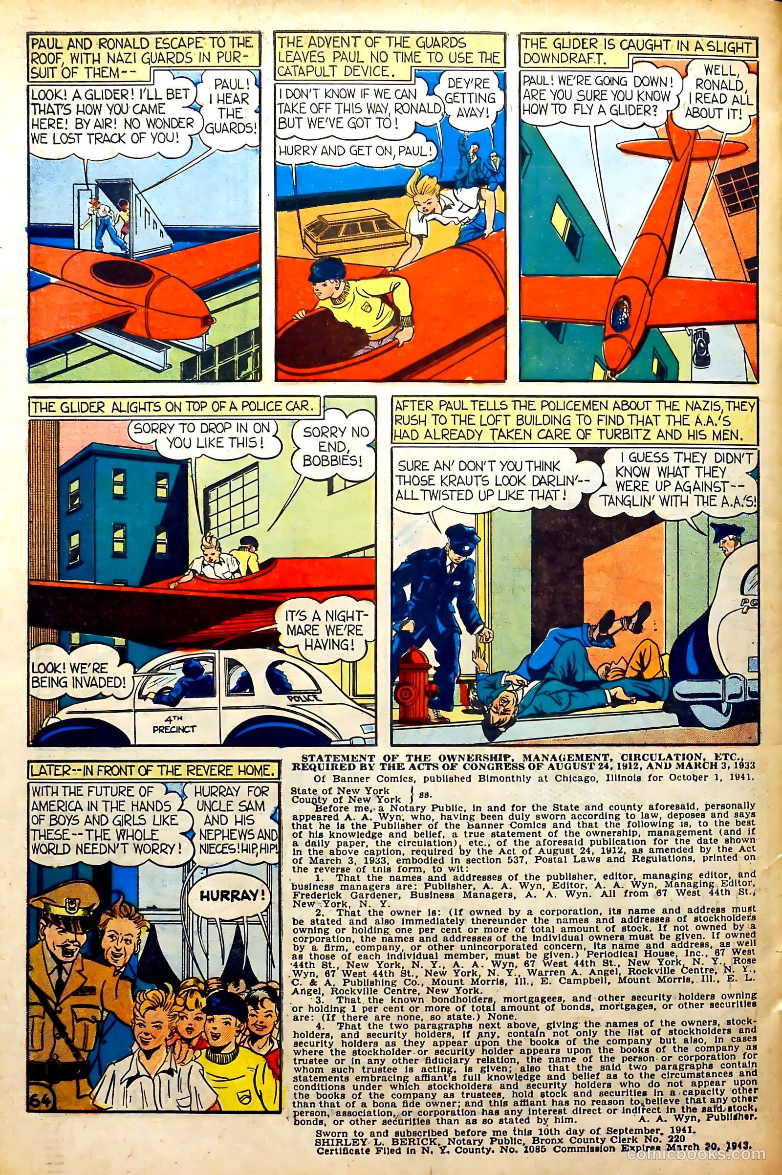 Captain Courageous Comics #6 (1942) — page 67 of 69