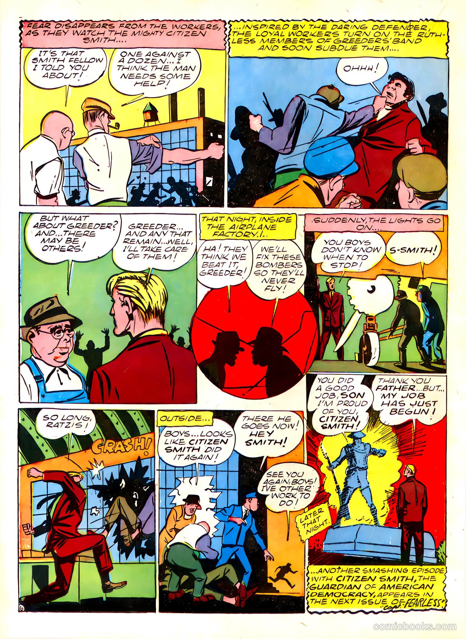 Captain Fearless Comics #1 (1941) — page 40 of 68