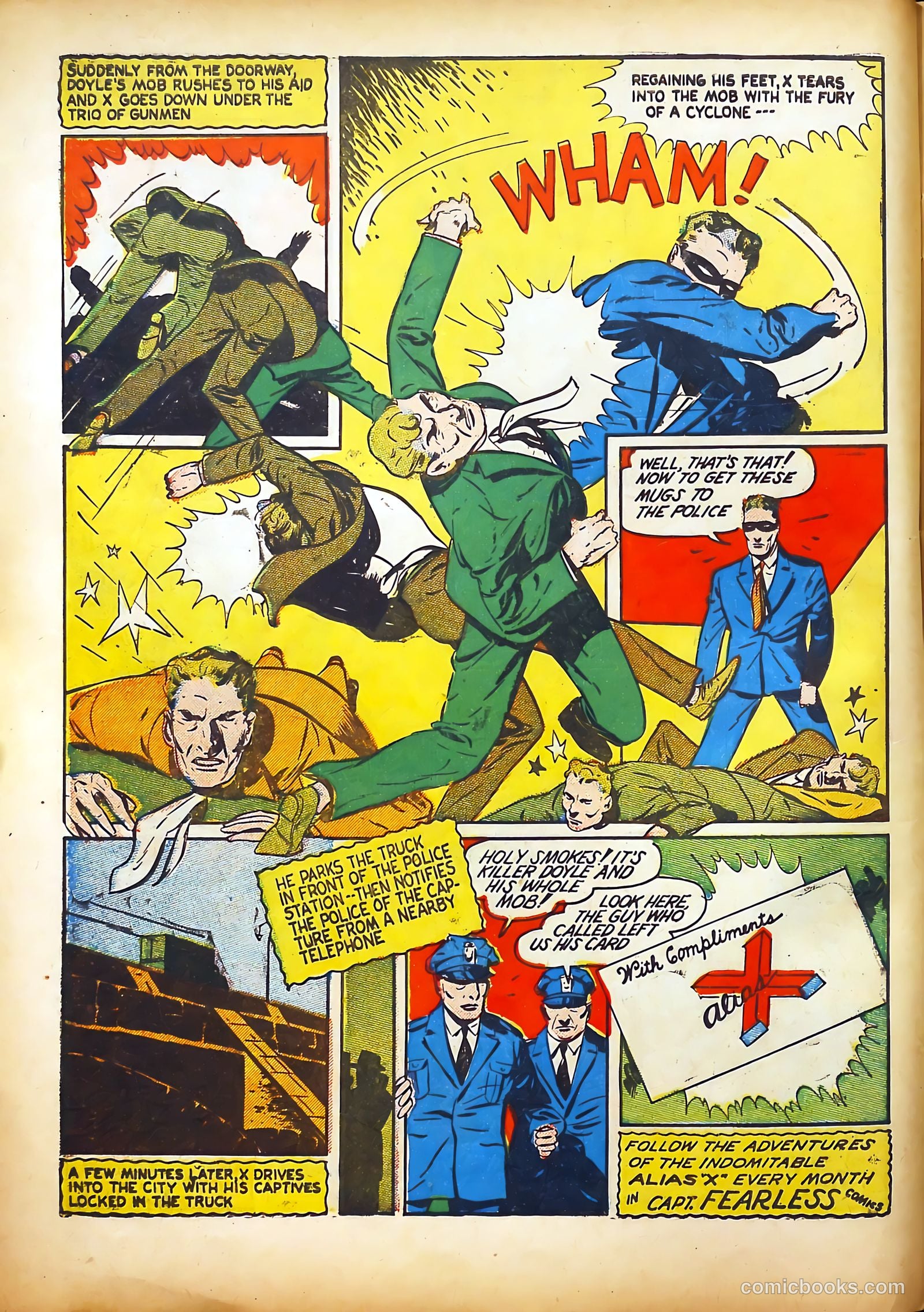 Captain Fearless Comics #2 (1941) — page 16 of 68