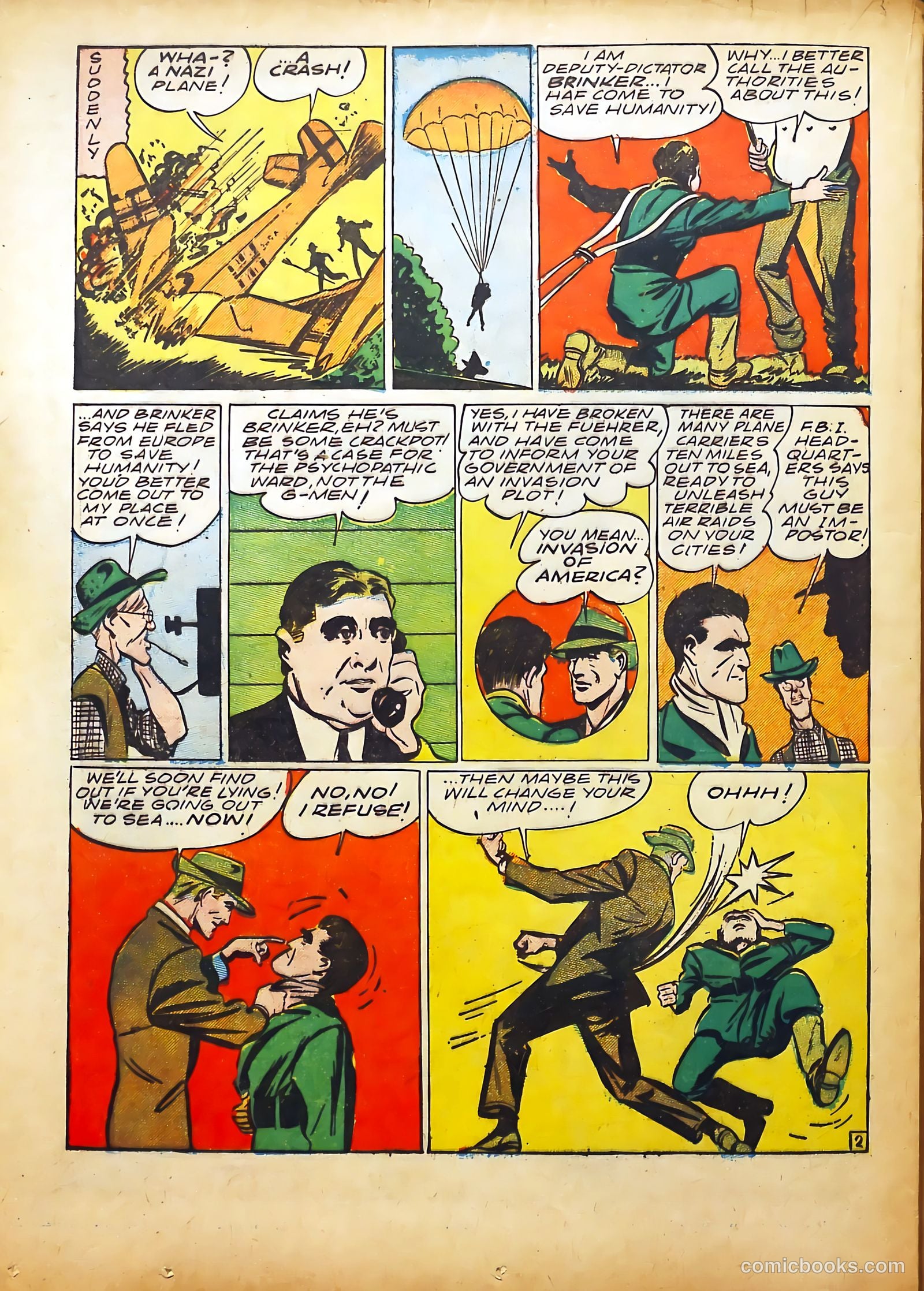 Captain Fearless Comics #2 (1941) — page 36 of 68