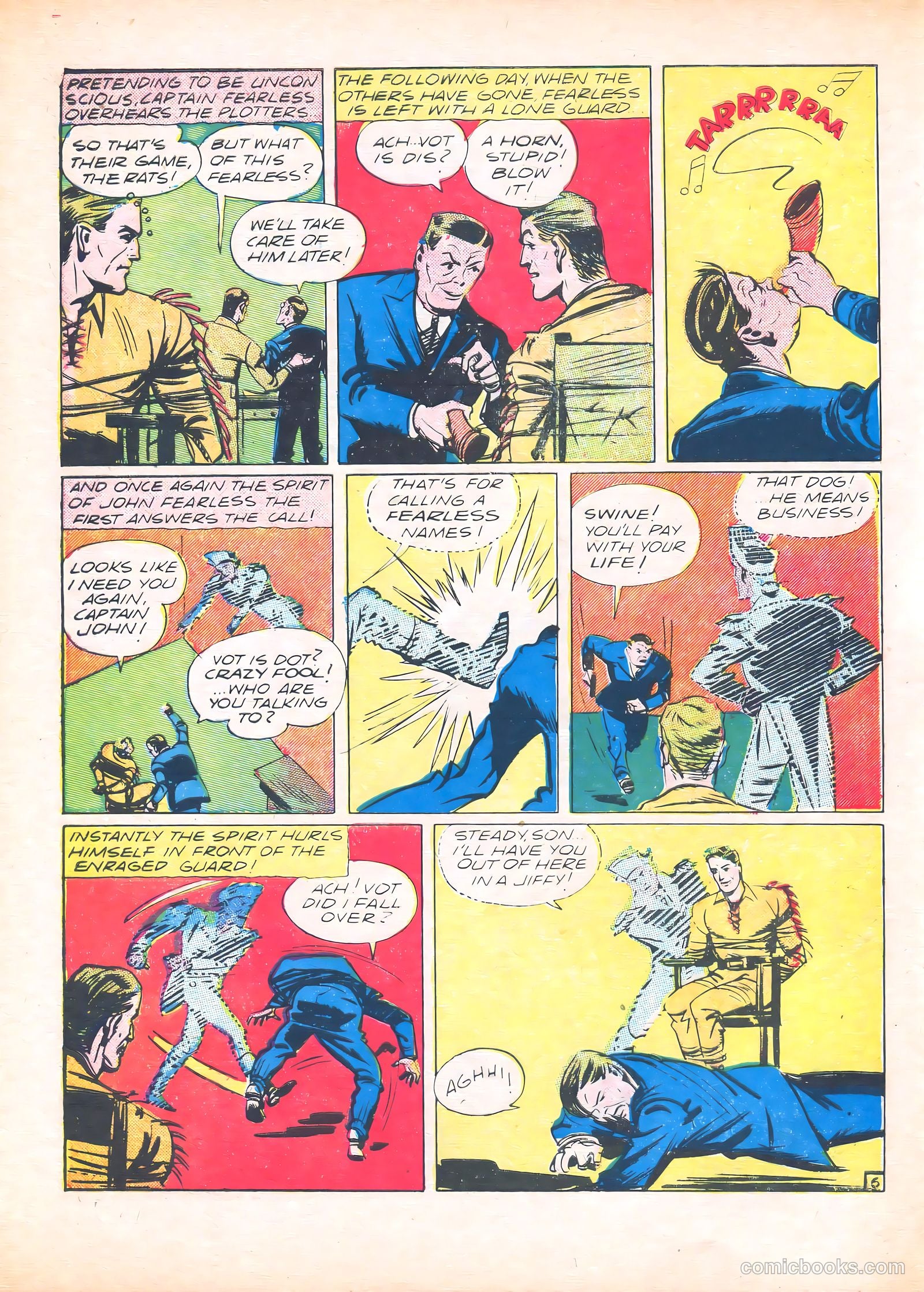 Captain Fearless Comics #6 (1944) — page 8 of 36