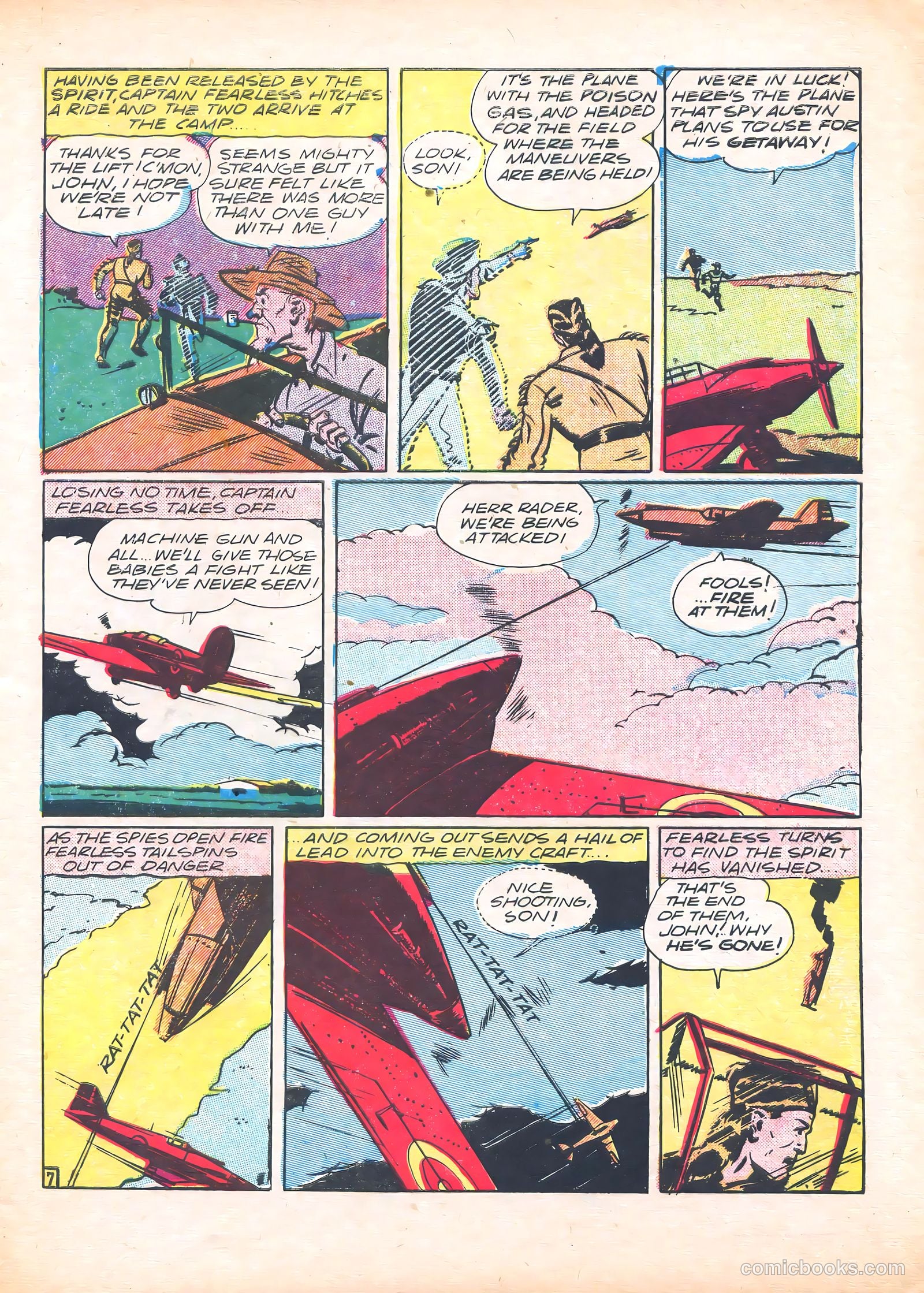 Captain Fearless Comics #6 (1944) — page 9 of 36