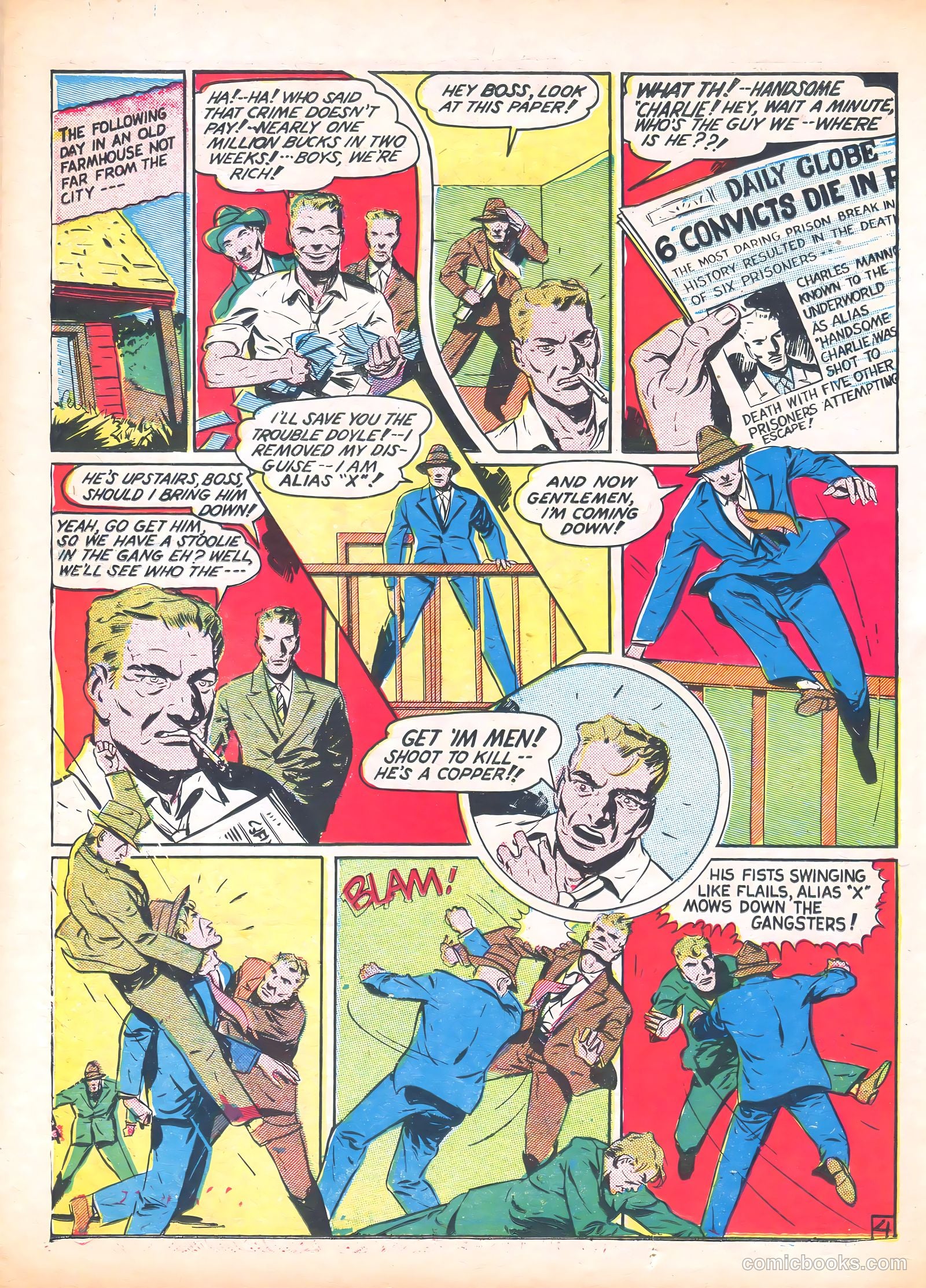 Captain Fearless Comics #6 (1944) — page 14 of 36