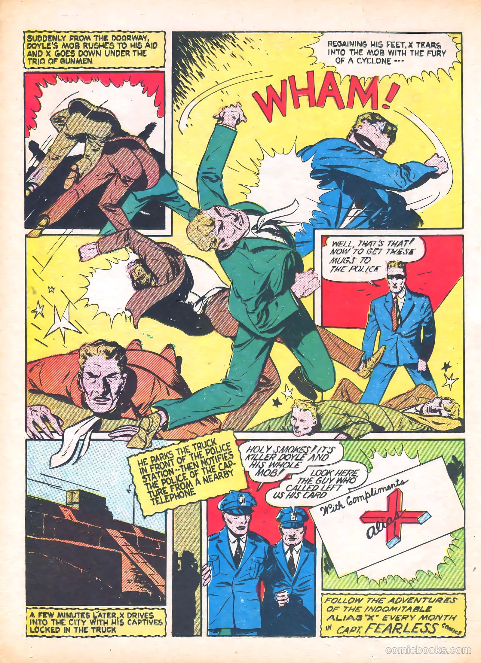 Captain Fearless Comics #6 (1944) — page 16 of 36