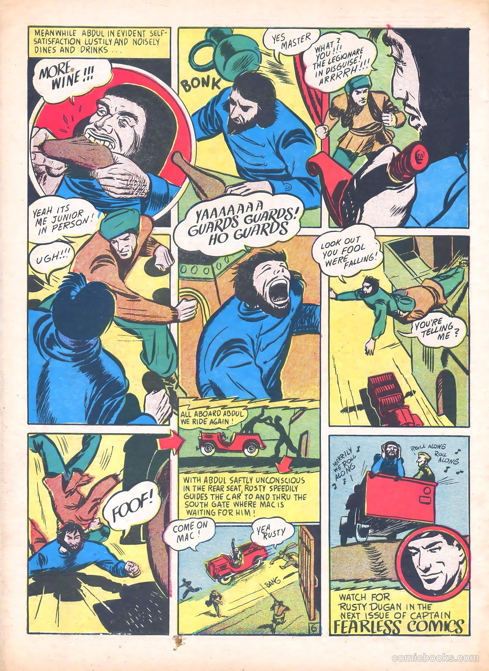 Captain Fearless Comics #6 (1944) — page 34 of 36