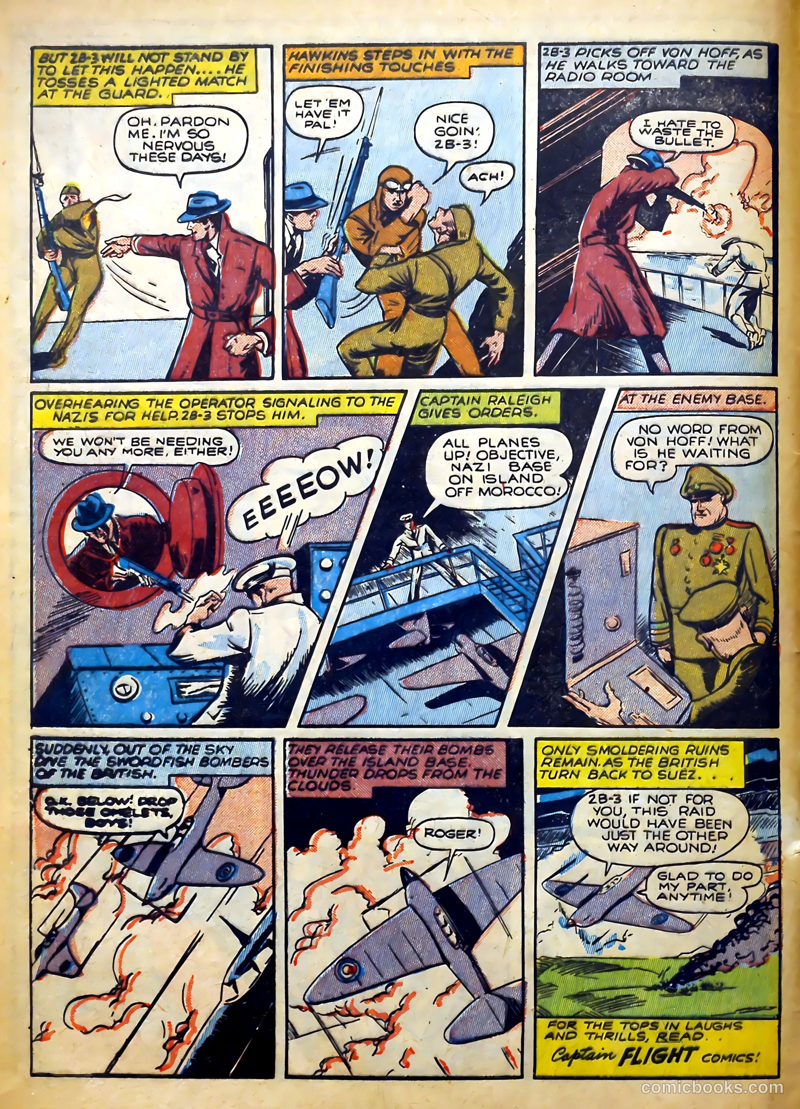 Captain Flight Comics #10 (1945) — page 12 of 52