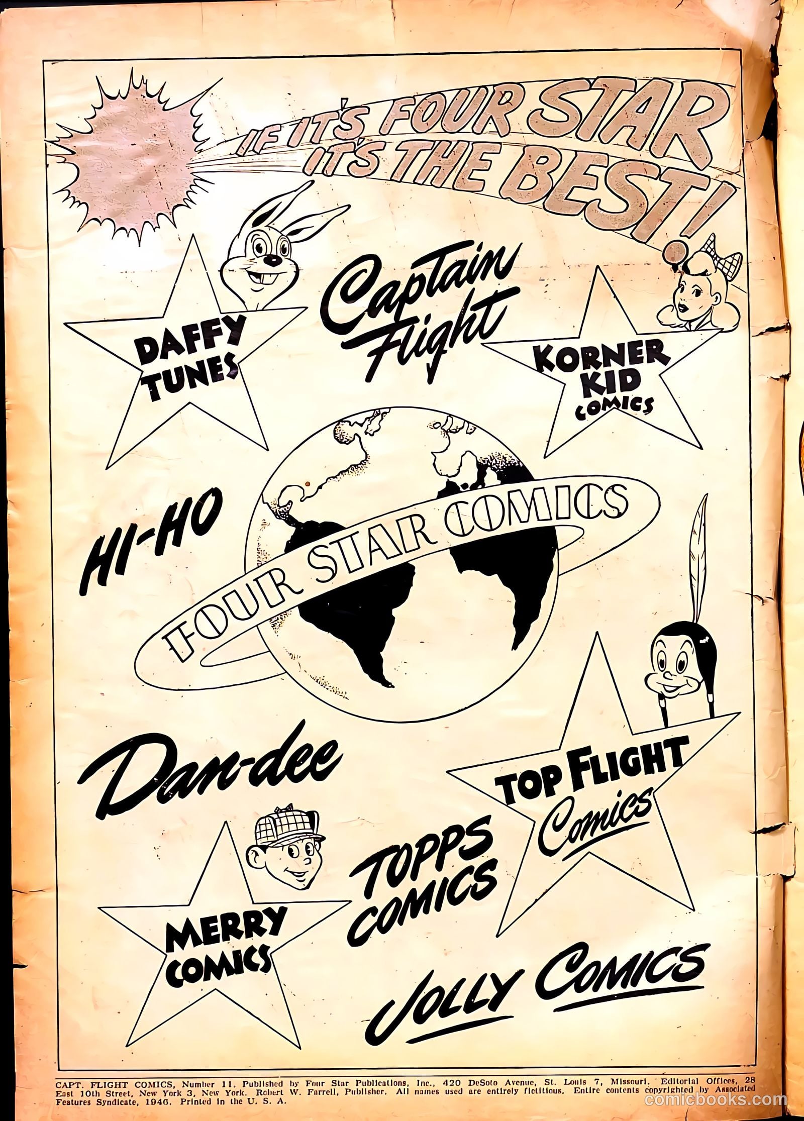 Captain Flight Comics #11 (1947) — page 2 of 52