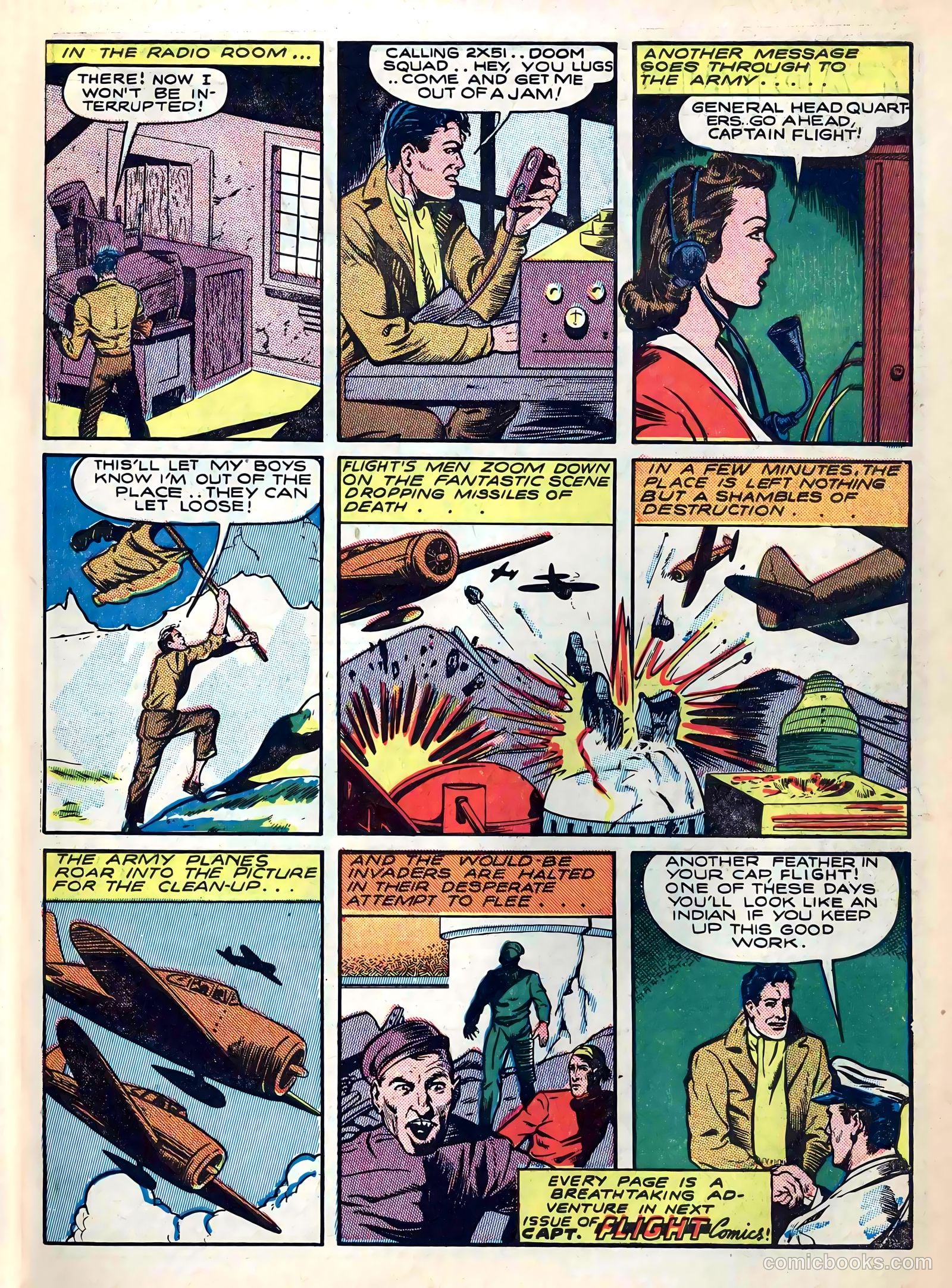 Captain Flight Comics #4 (1944) — page 9 of 52