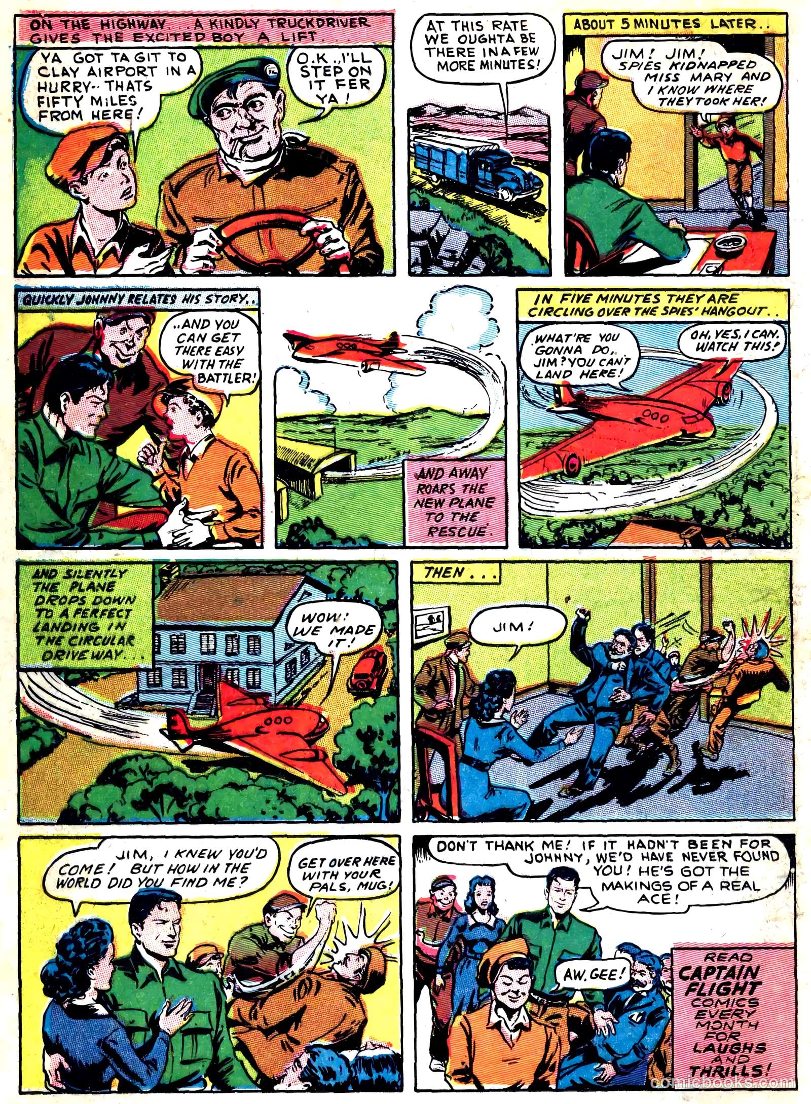 Captain Flight Comics #5 (1944) — page 16 of 51