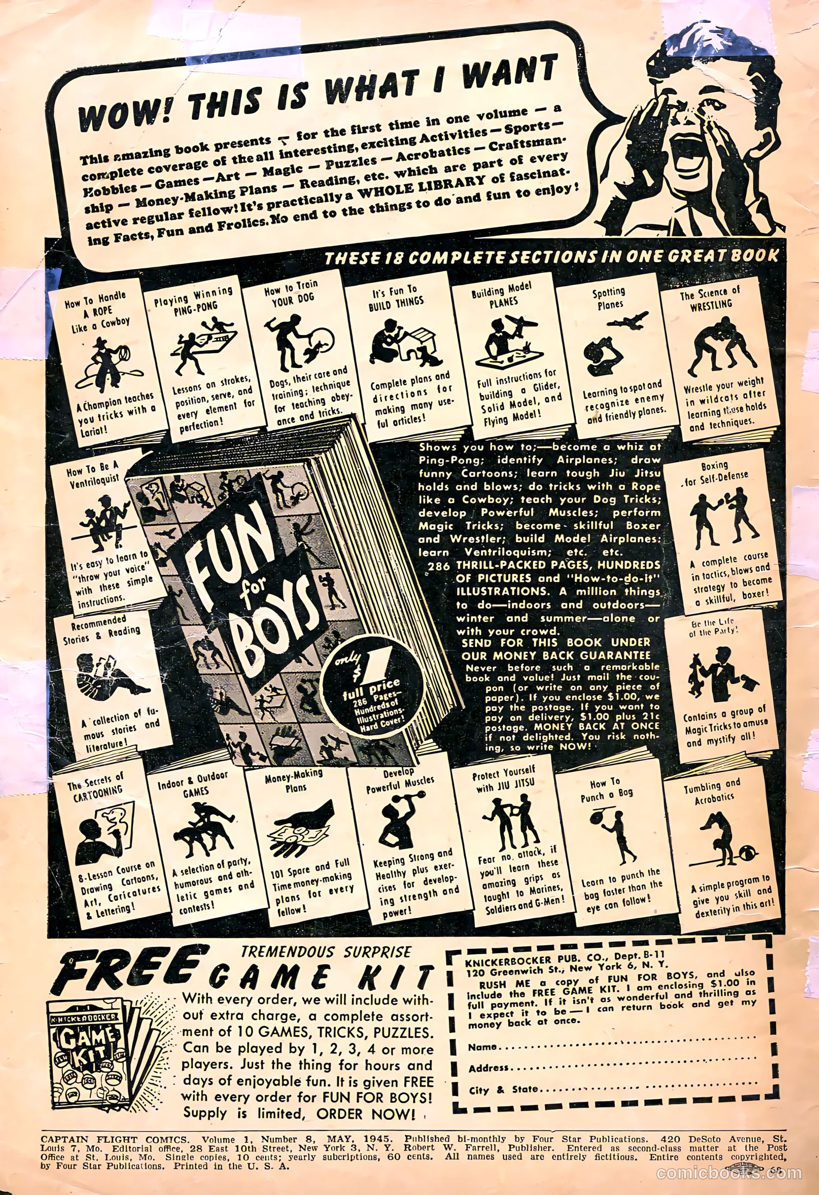 Captain Flight Comics #8 (1945) — page 2 of 52