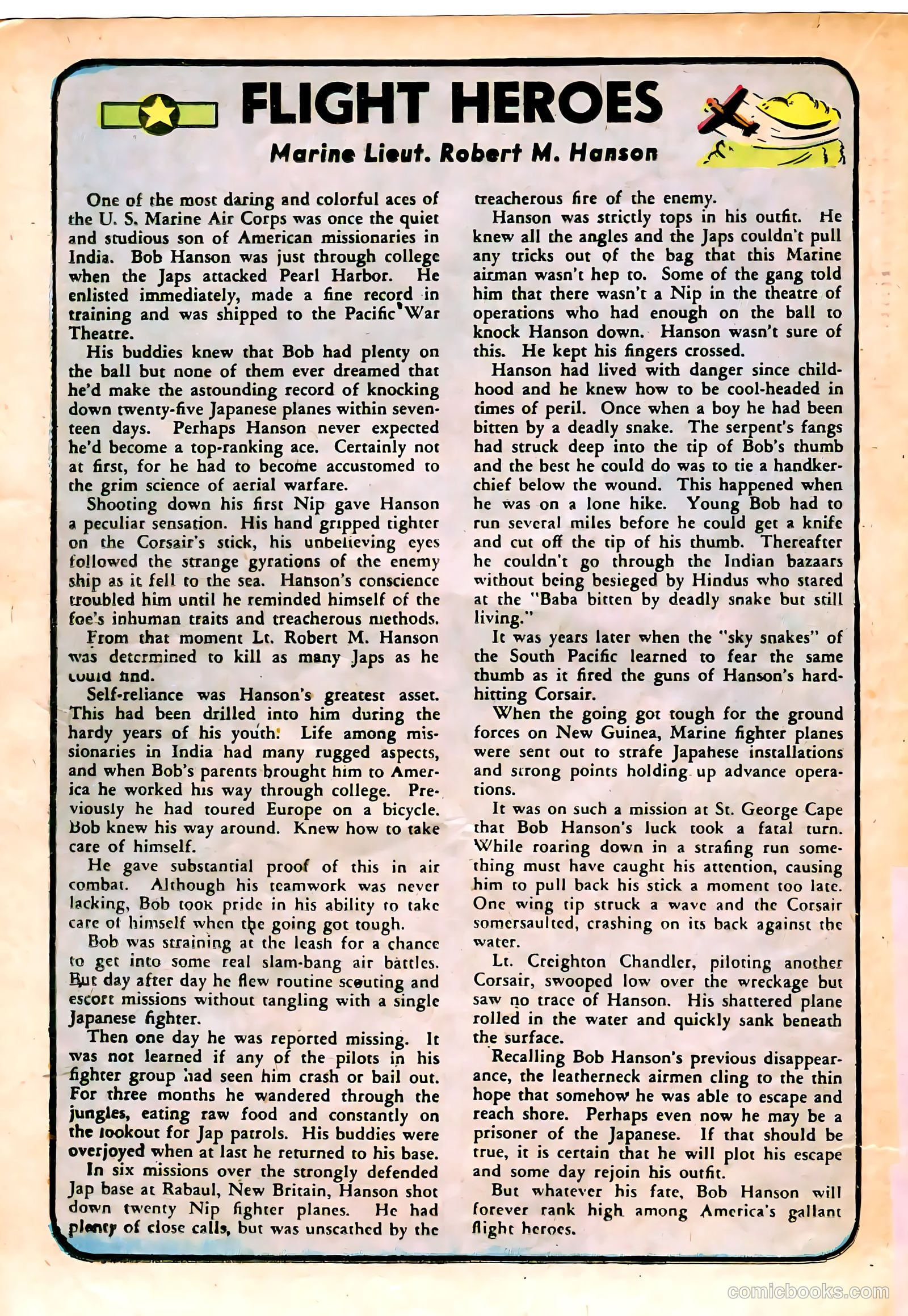 Captain Flight Comics #8 (1945) — page 36 of 52