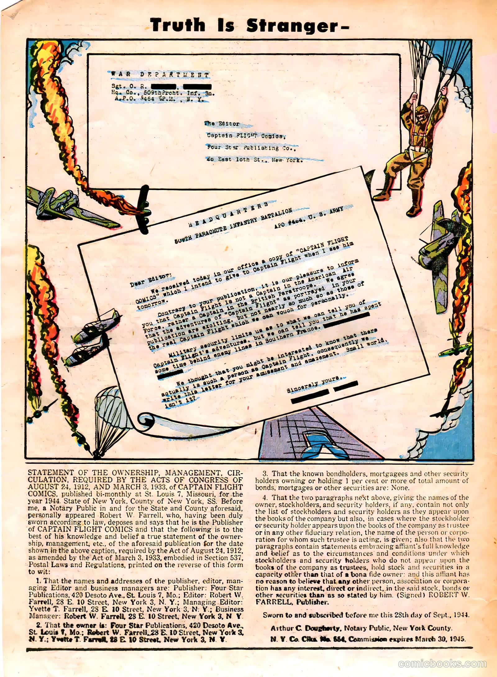 Captain Flight Comics #8 (1945) — page 44 of 52