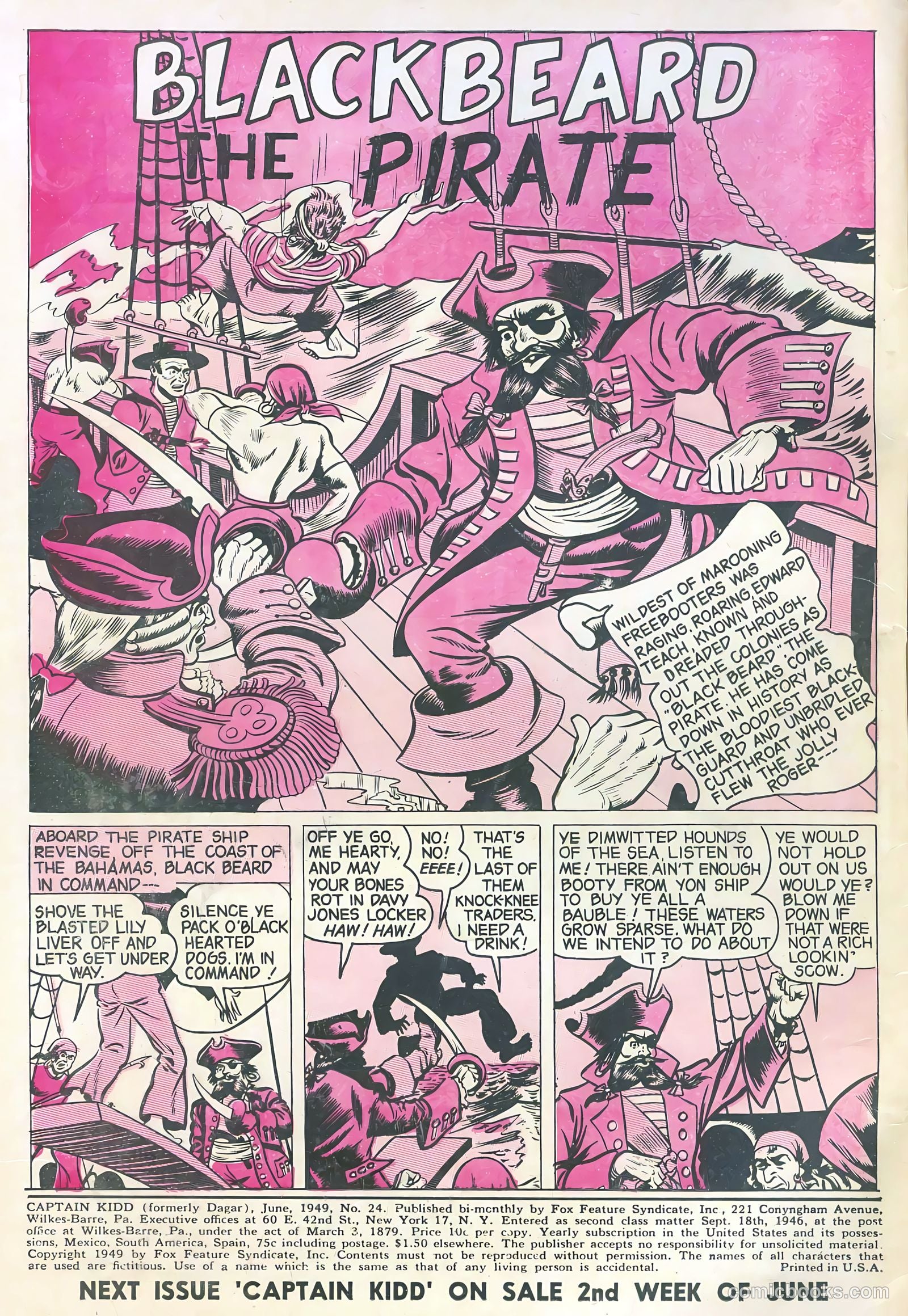 Captain Kidd #24 (1949) — page 2 of 36