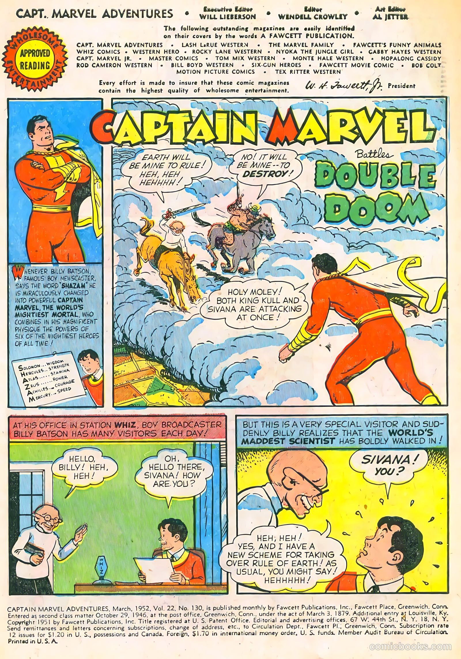 Captain Marvel Adventures #130 (1952) — page 3 of 36