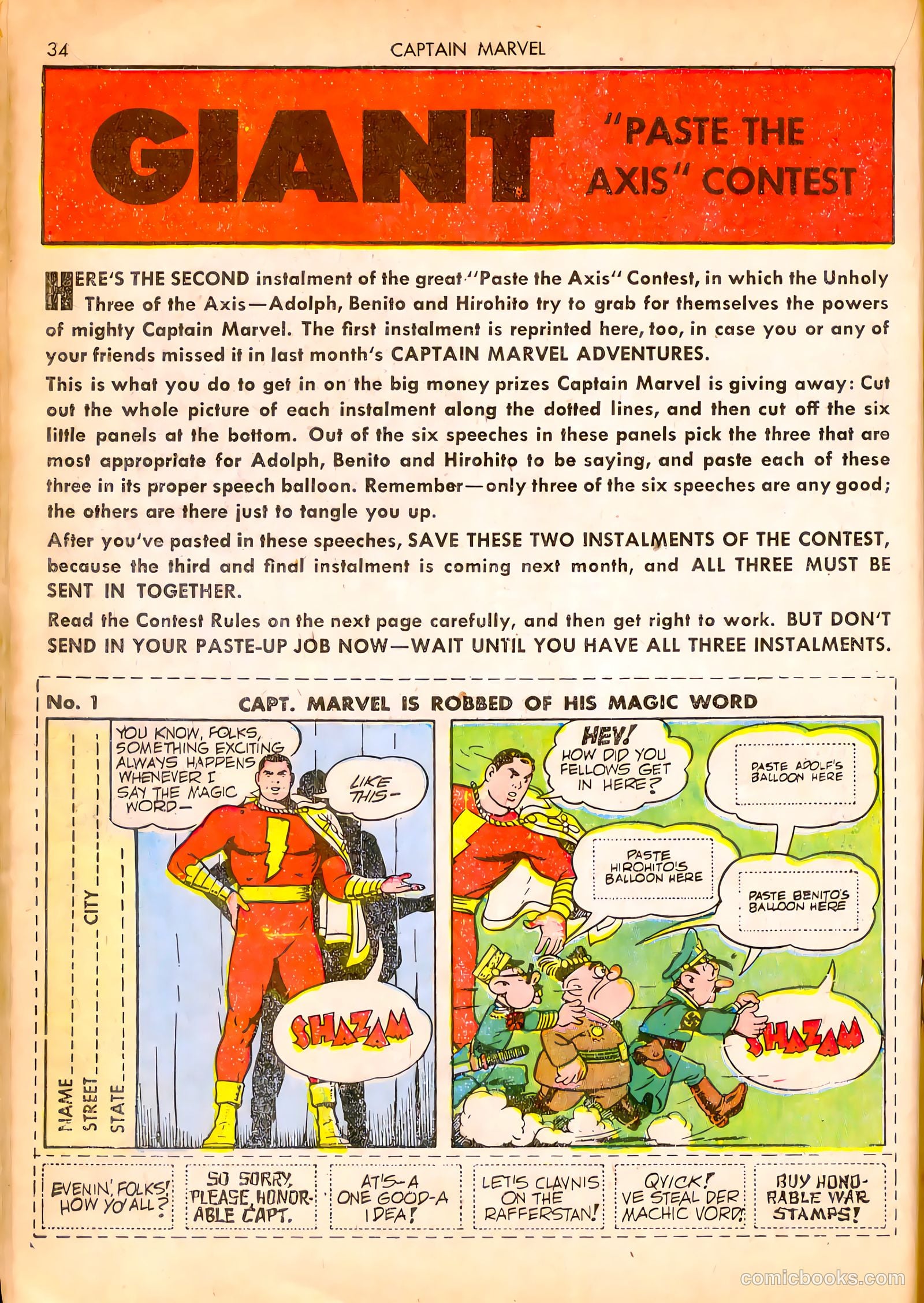 Captain Marvel Adventures #16 (1942) — page 35 of 70