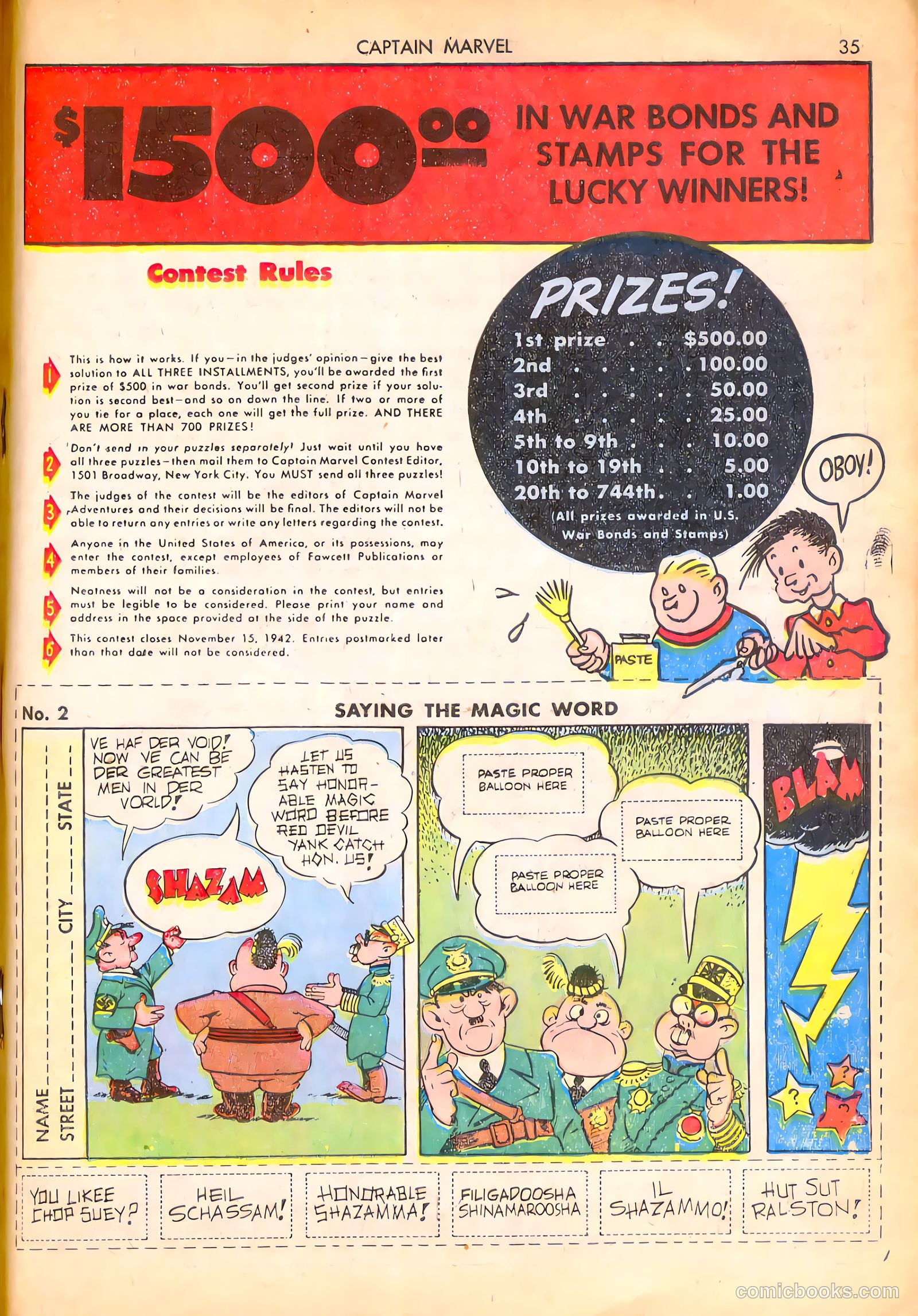 Captain Marvel Adventures #16 (1942) — page 36 of 70