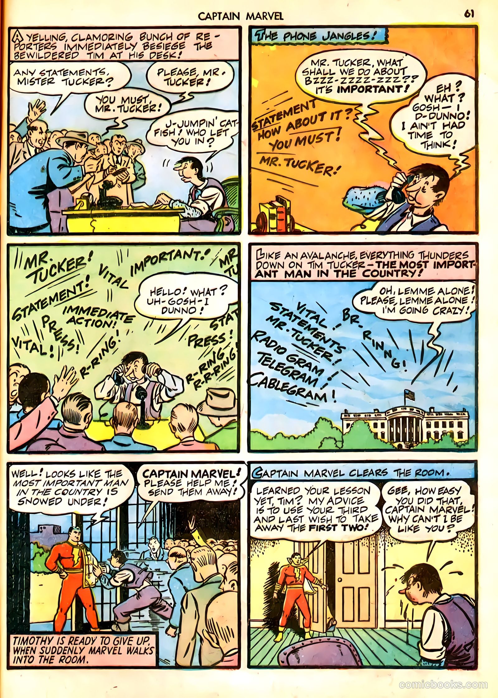 Captain Marvel Adventures #18 (1942) — page 61 of 68