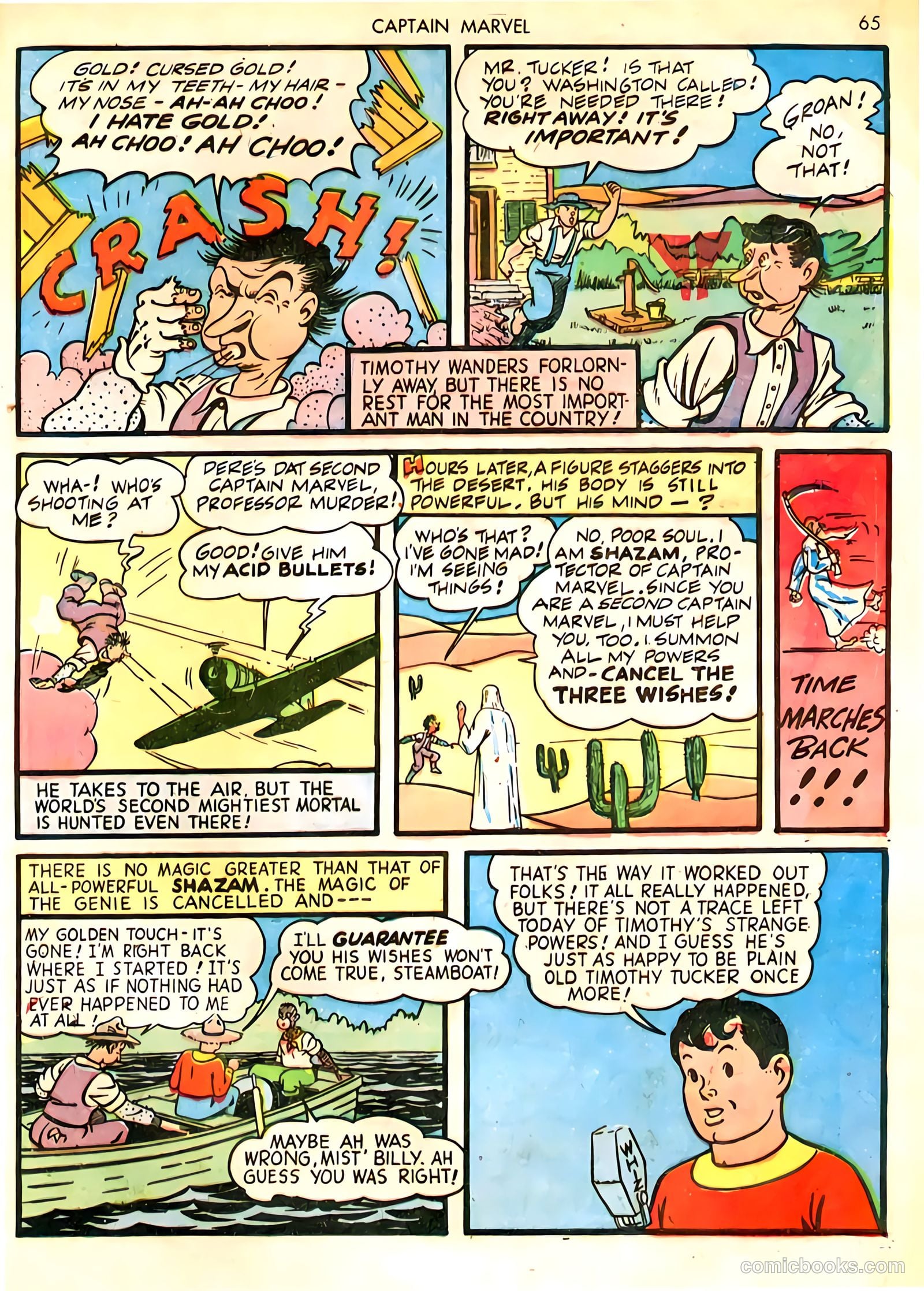 Captain Marvel Adventures #18 (1942) — page 65 of 68