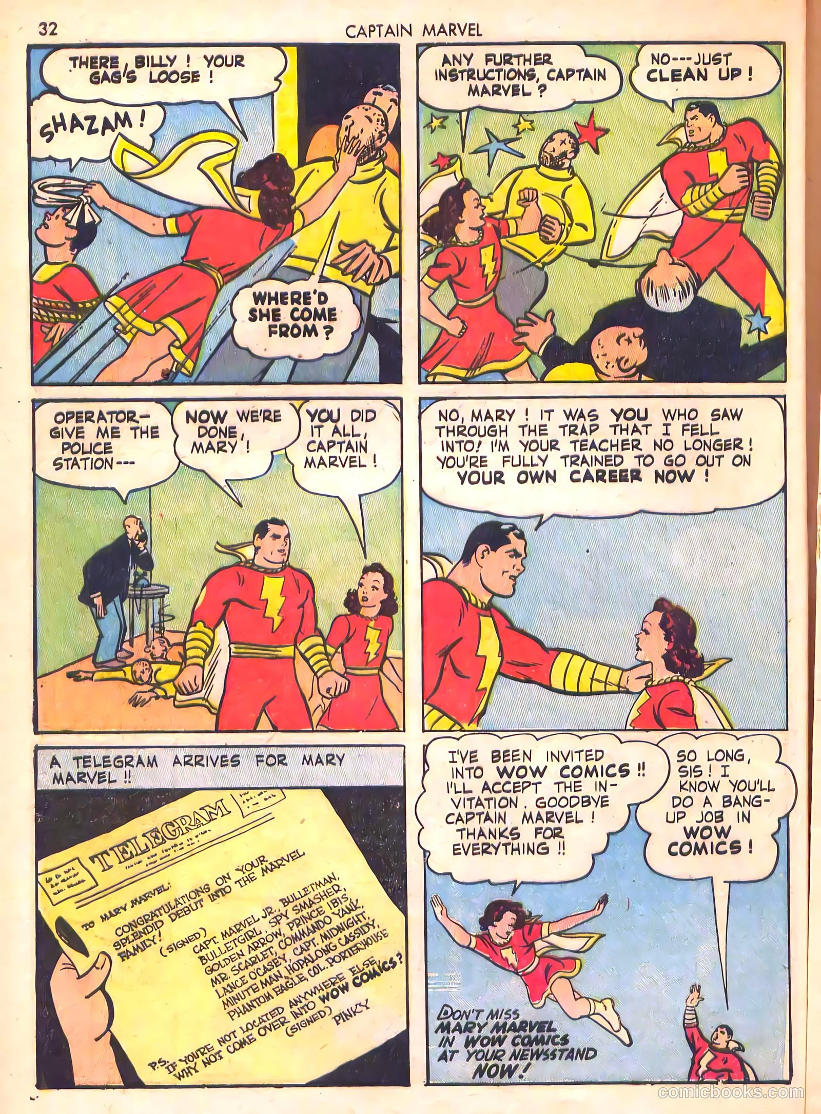 Captain Marvel Adventures #19 (1943) — page 32 of 68