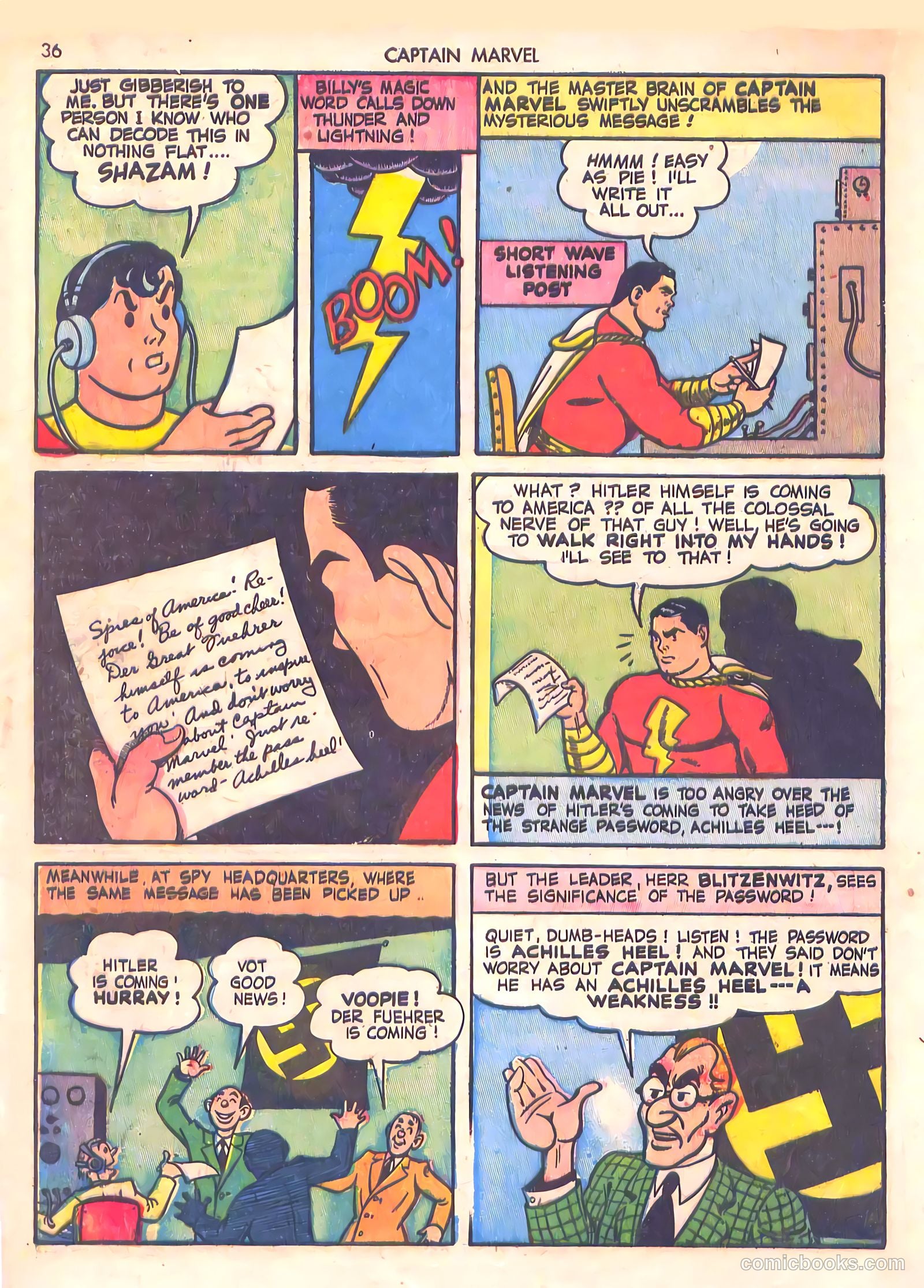 Captain Marvel Adventures #19 (1943) — page 36 of 68