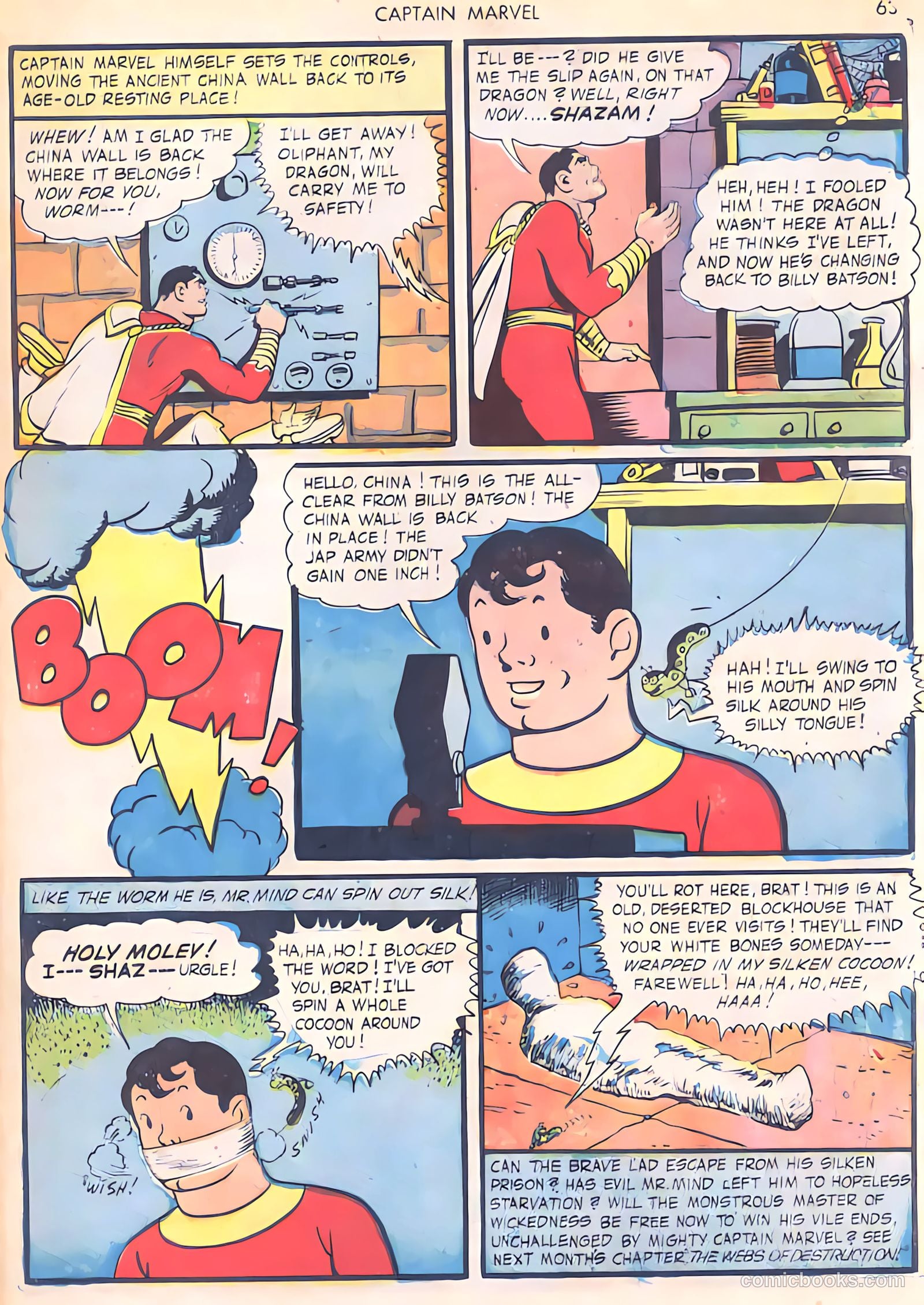 Captain Marvel Adventures #29 (1943) — page 63 of 68