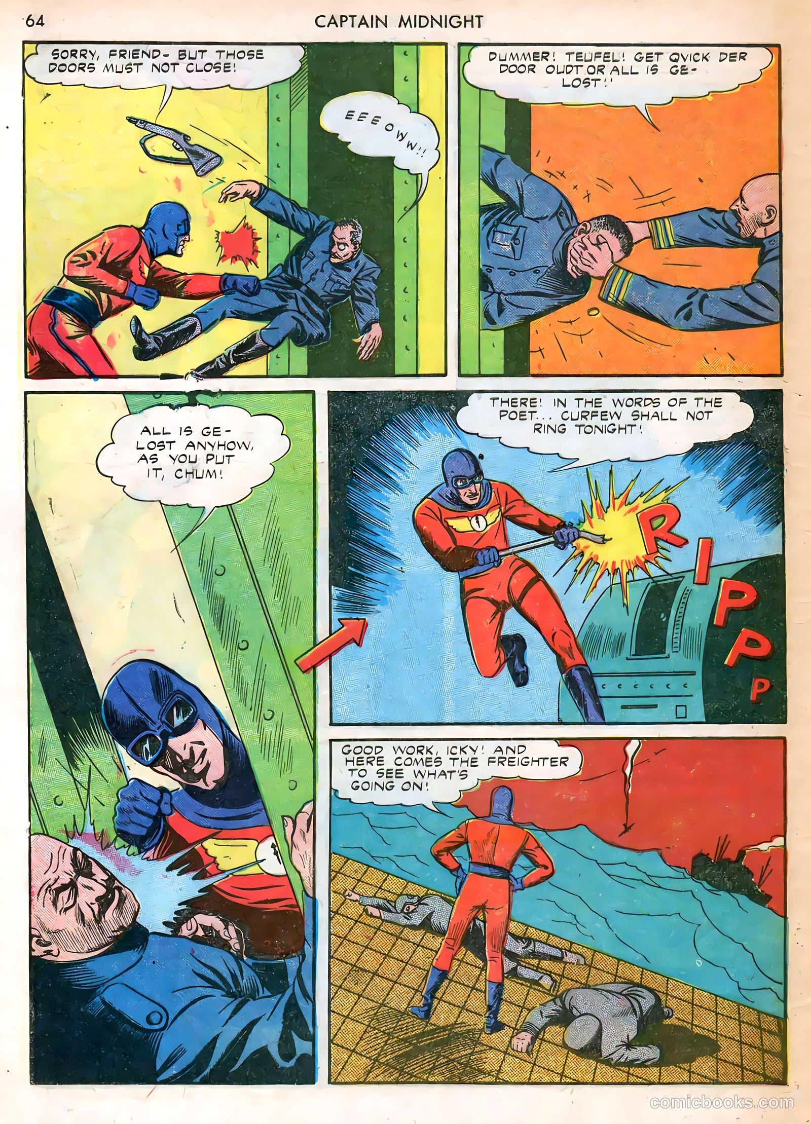Captain Midnight #12 (1943) — page 64 of 68