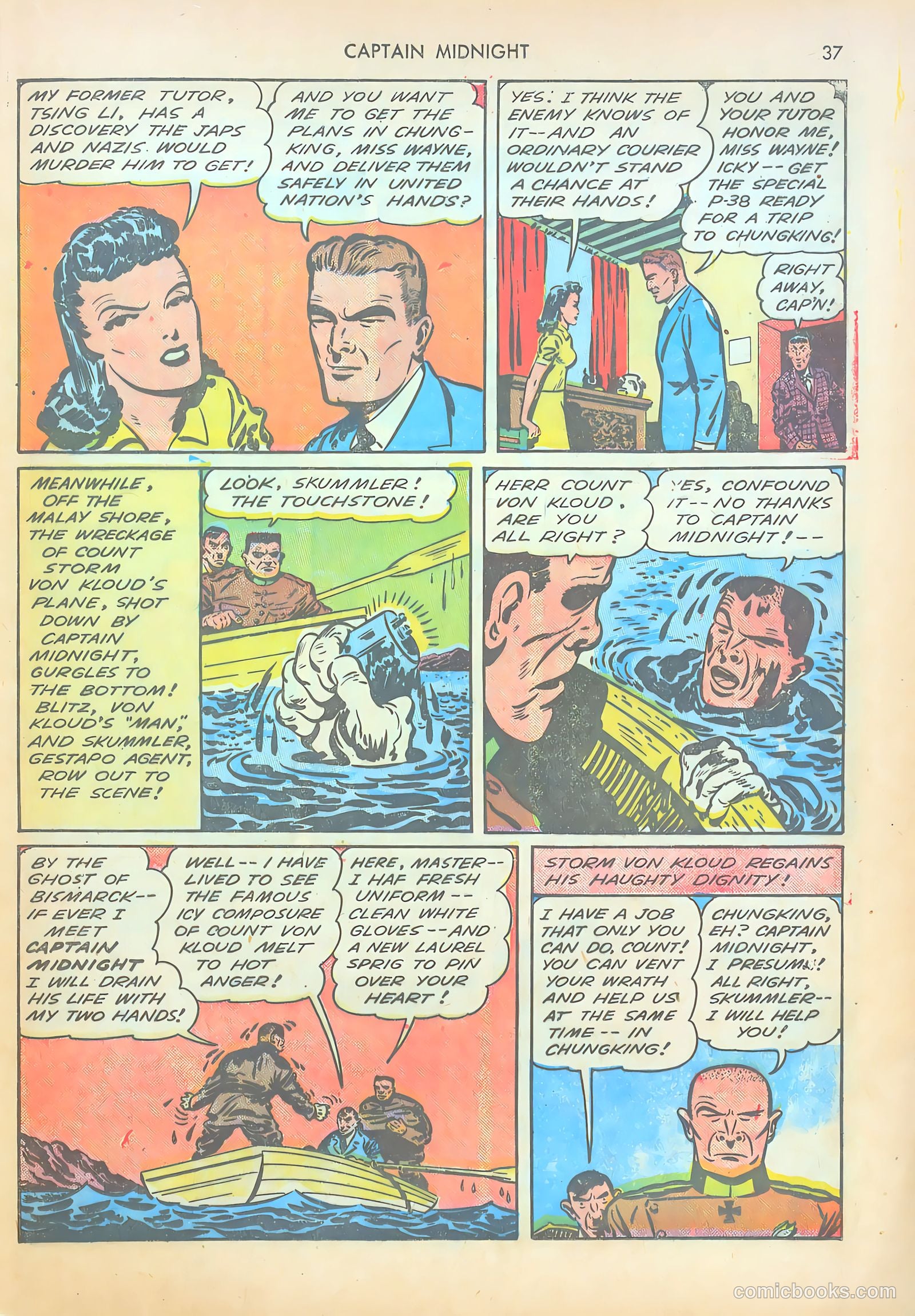 Captain Midnight #14 (1943) — page 36 of 67