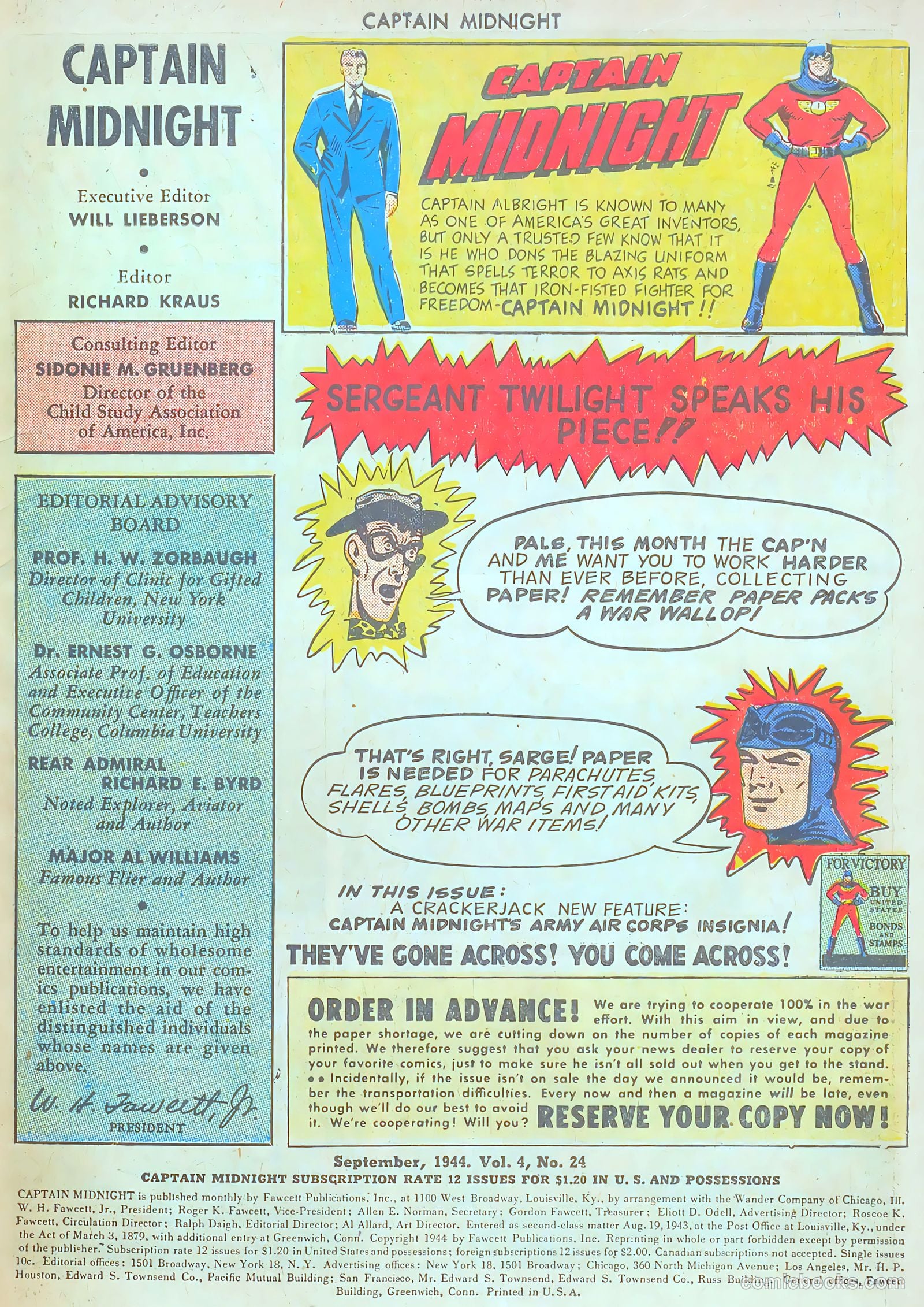 Captain Midnight #24 (1944) — page 3 of 36