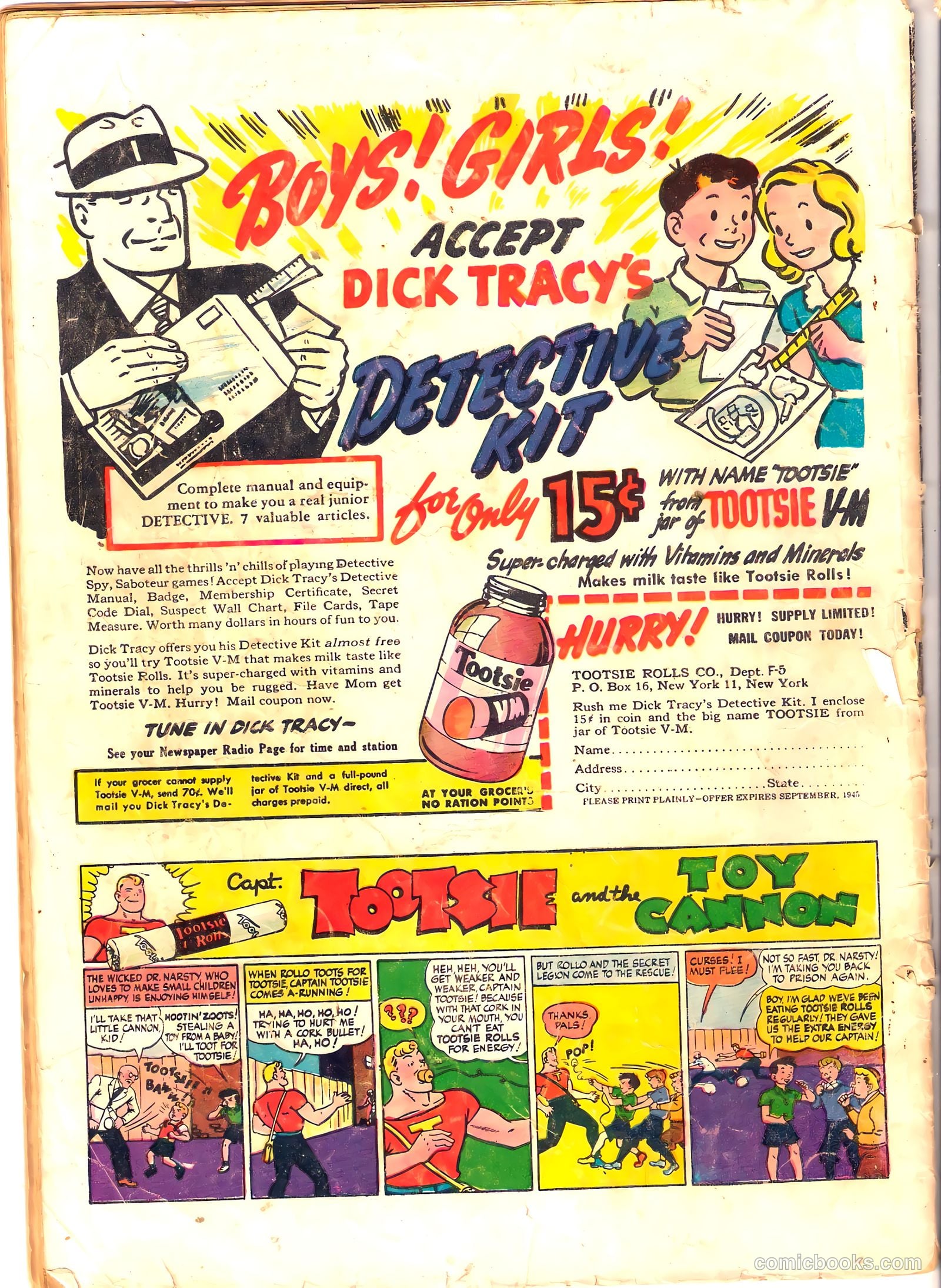 Captain Midnight #26 (1944) — page 36 of 36