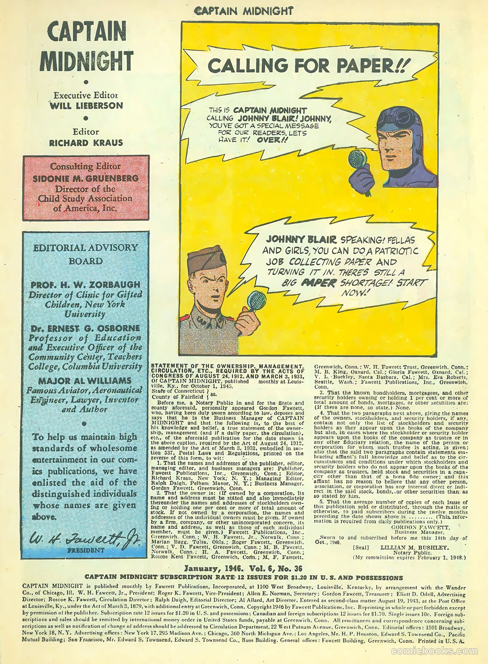 Captain Midnight #36 (1946) — page 3 of 37