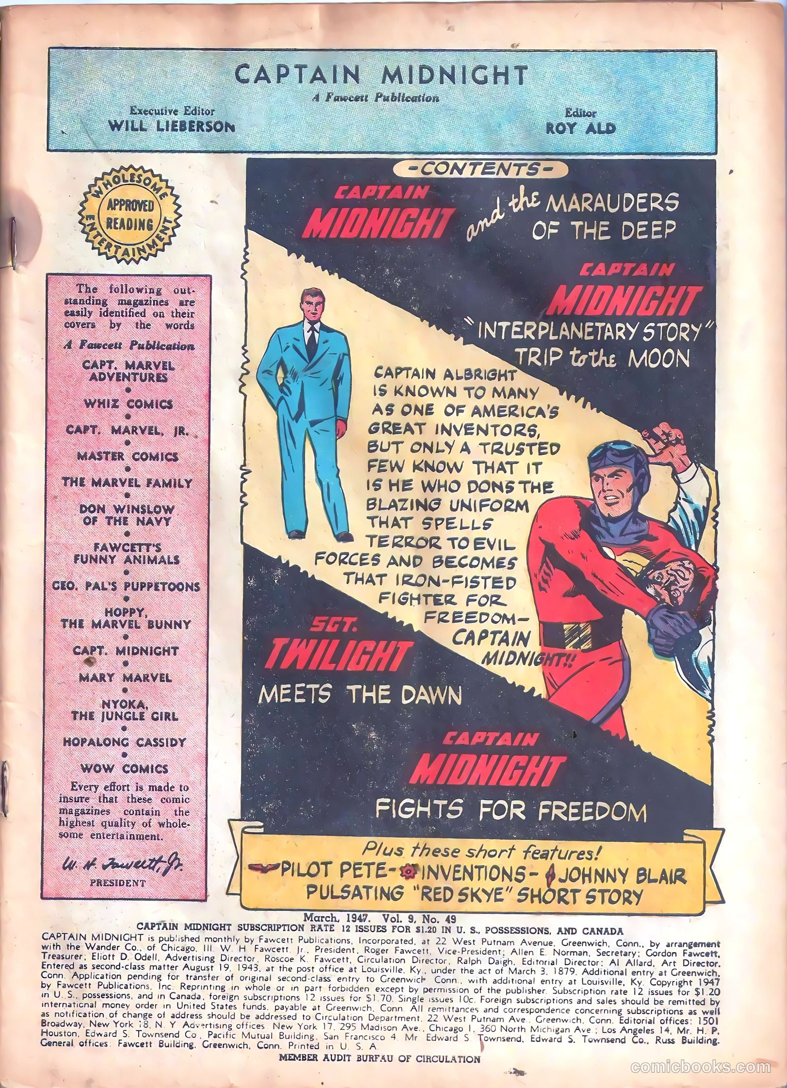 Captain Midnight #49 (1947) — page 3 of 52