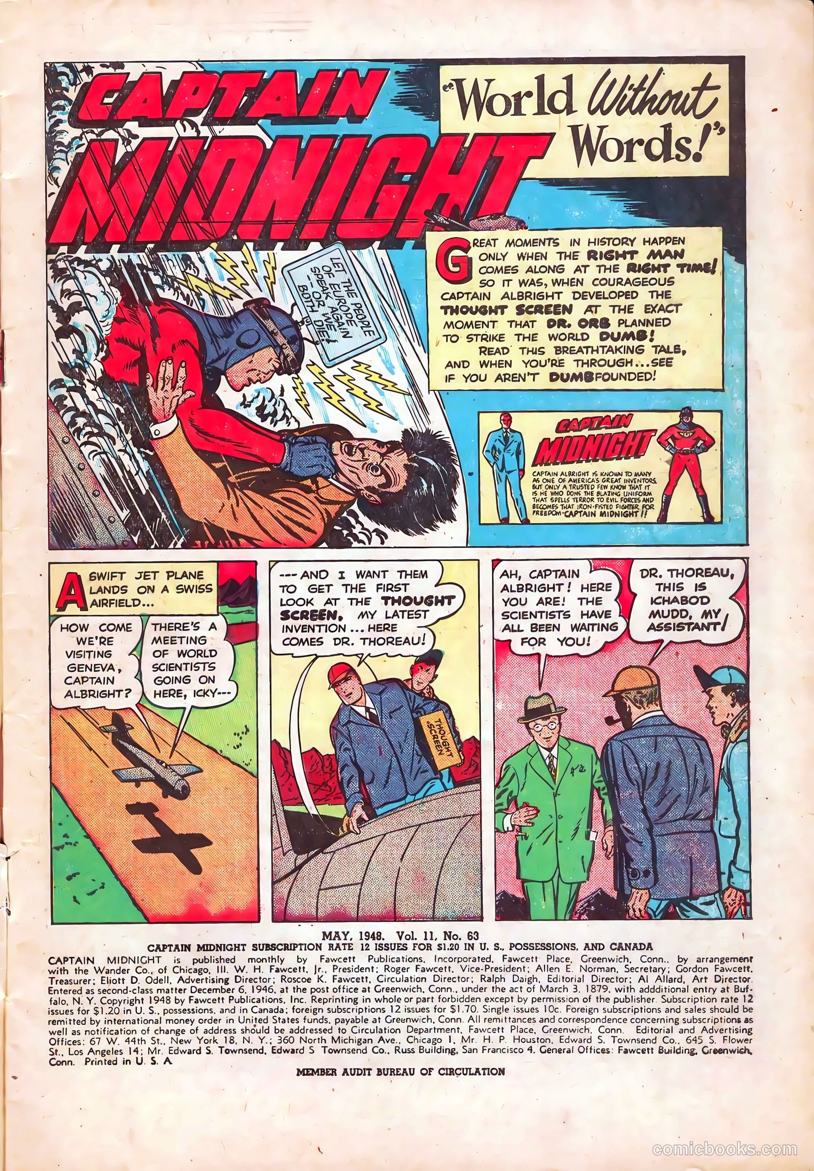 Captain Midnight #63 (1948) — page 3 of 36