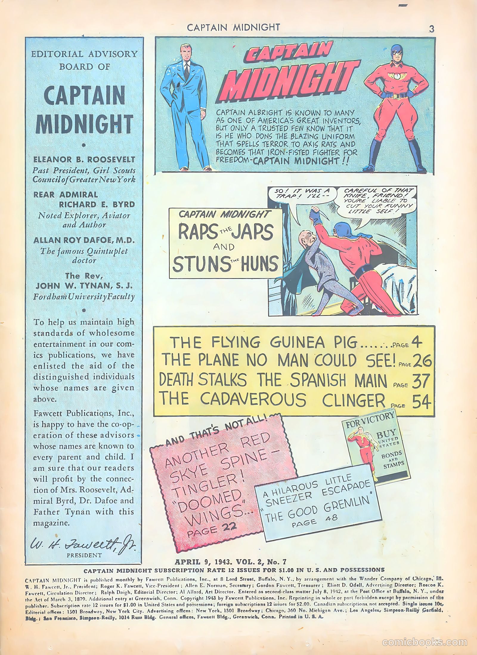 Captain Midnight #7 (1943) — page 3 of 68