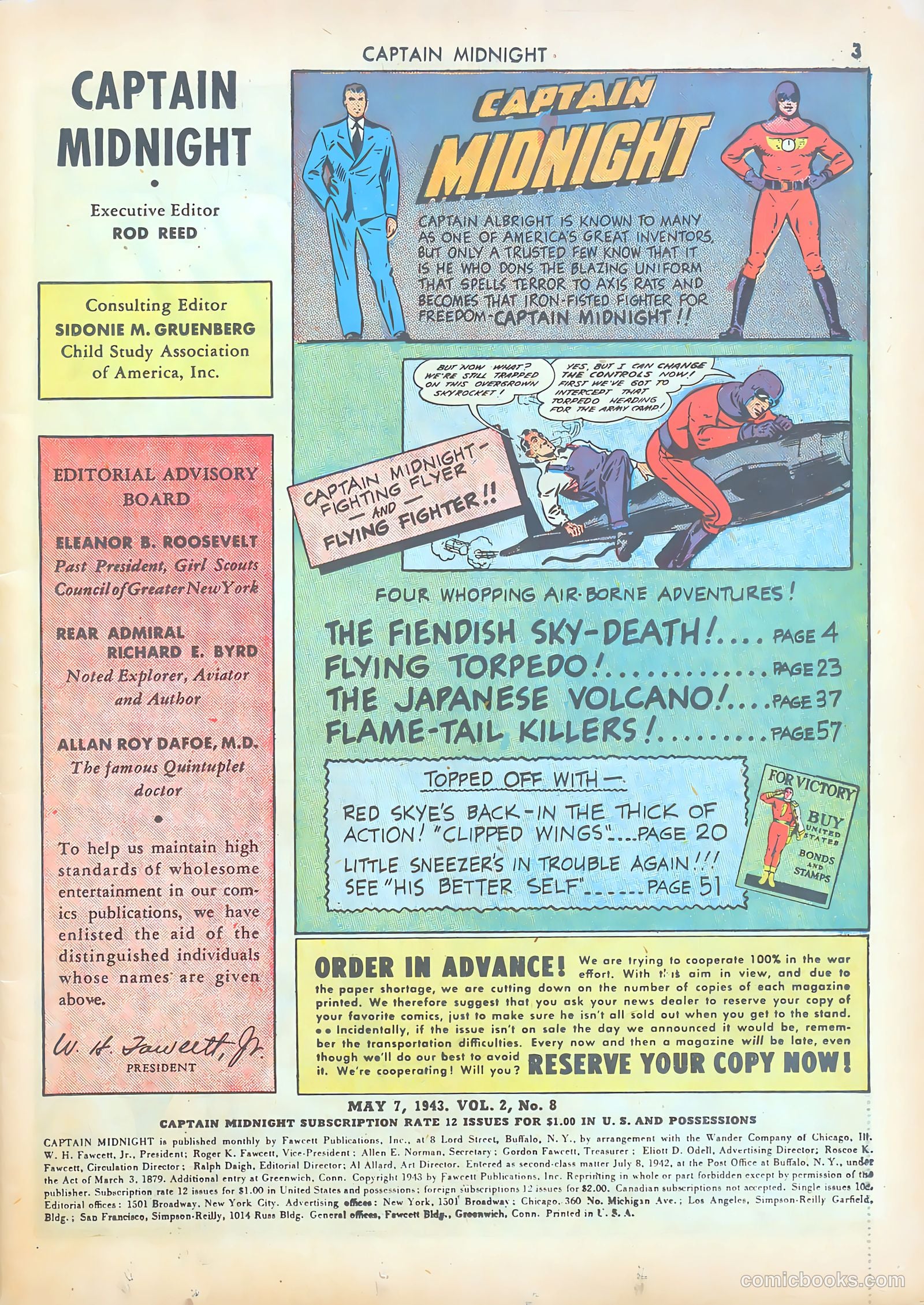 Captain Midnight #8 (1943) — page 3 of 68